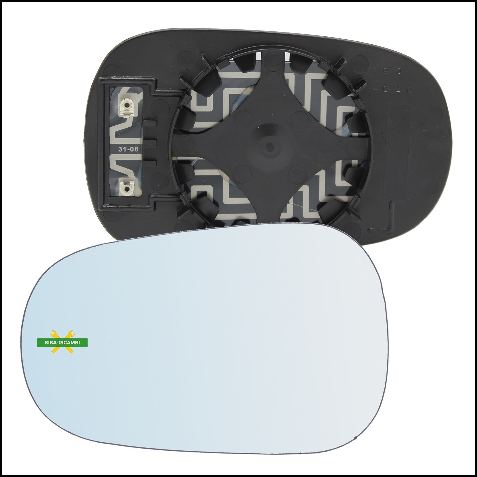 Piastra Retrovisore Termica Lato Sx-Guidatore Per Renault Clio I (B/C) dal 1990-1998 BIBA-RICAMBI