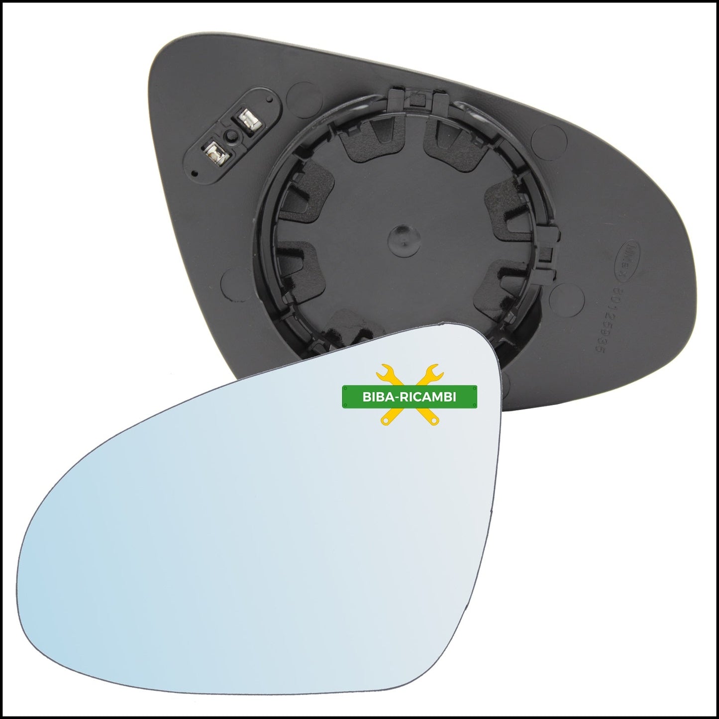 V. Piastra Retrovisore Termica Lato Sx-Guidatore Per Peugeot 108 dal 2014> BIBA-RICAMBI