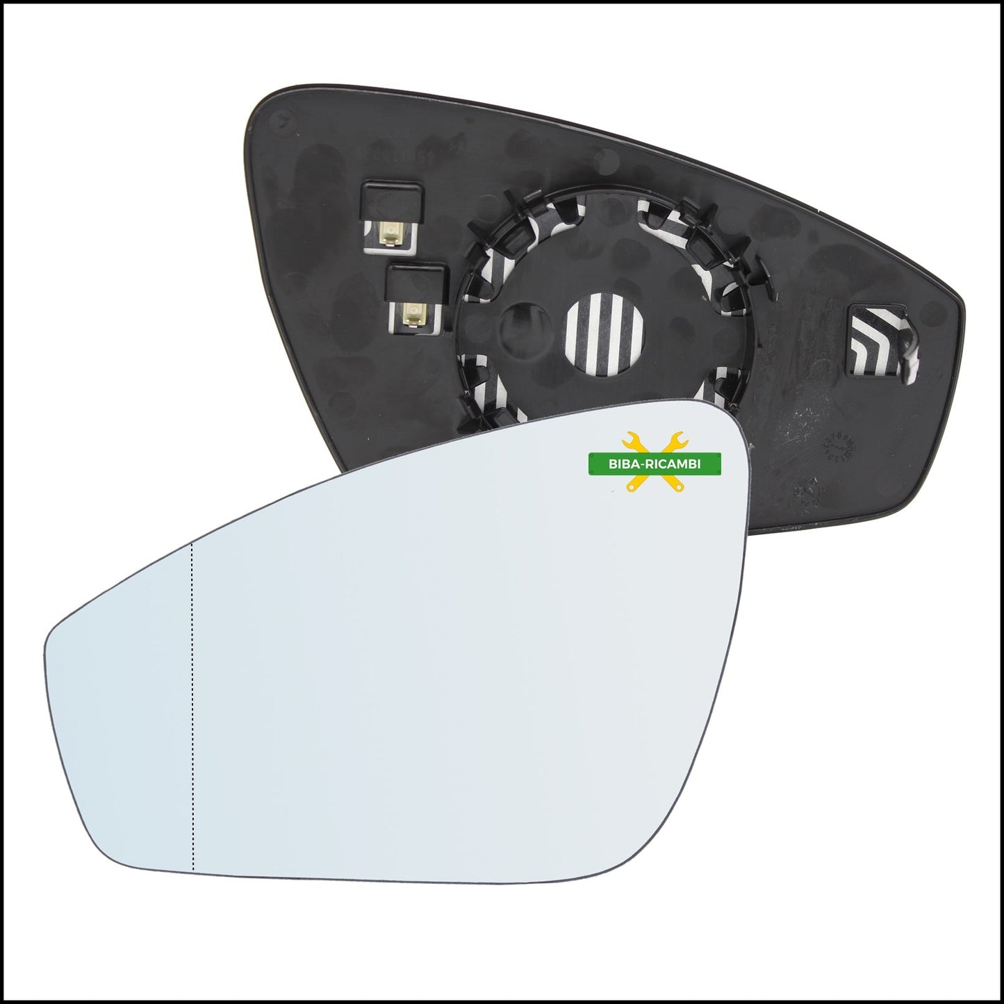 Piastra Retrovisore Termica Asferica Lato Sx-Guidatore Per Audi Q4 (F4) dal 2020> BIBA-RICAMBI