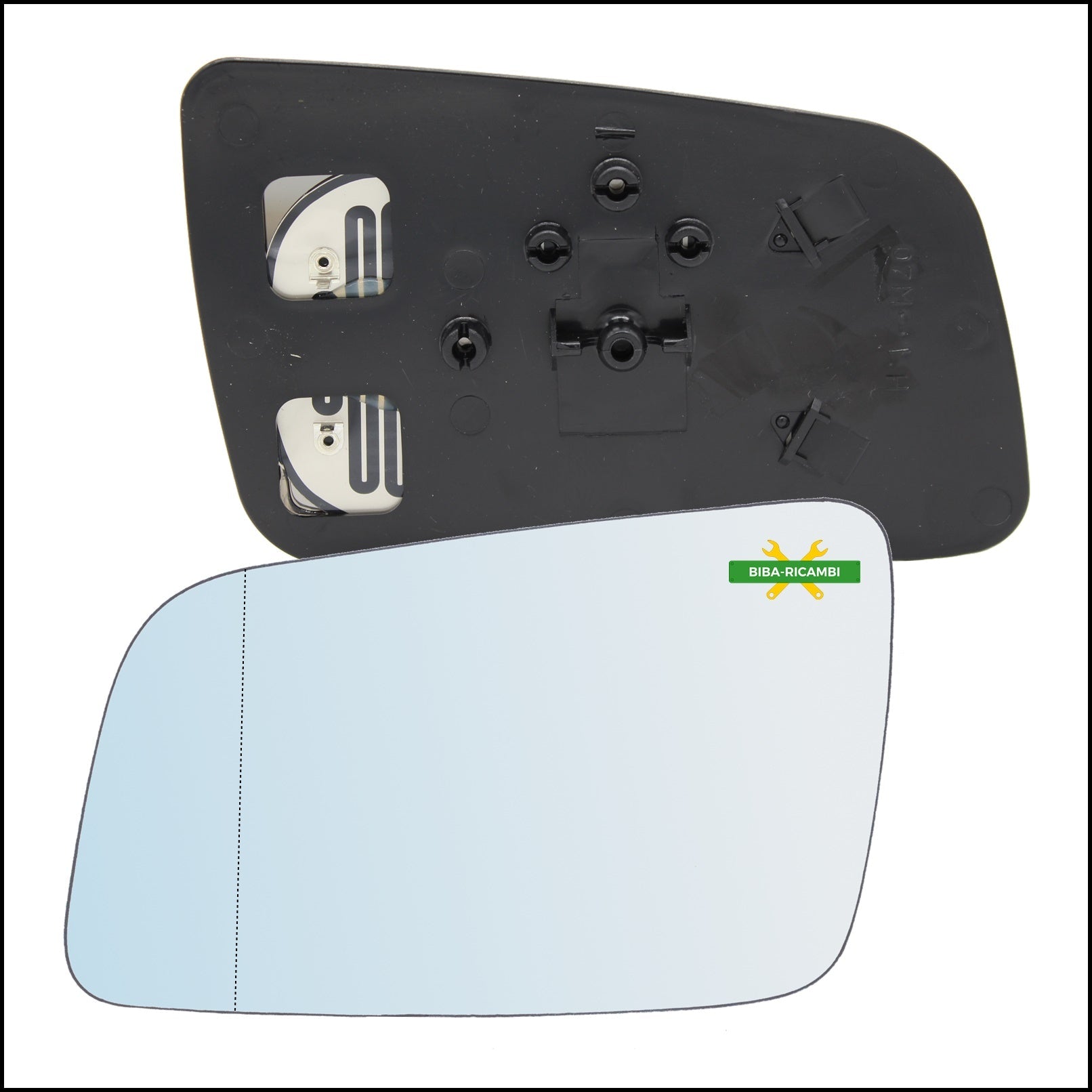 Piastra Retrovisore Asferica Termica Lato Sx-Guidatore Per Opel Astra G (T98) solo dal 1998-2004 BIBA-RICAMBI