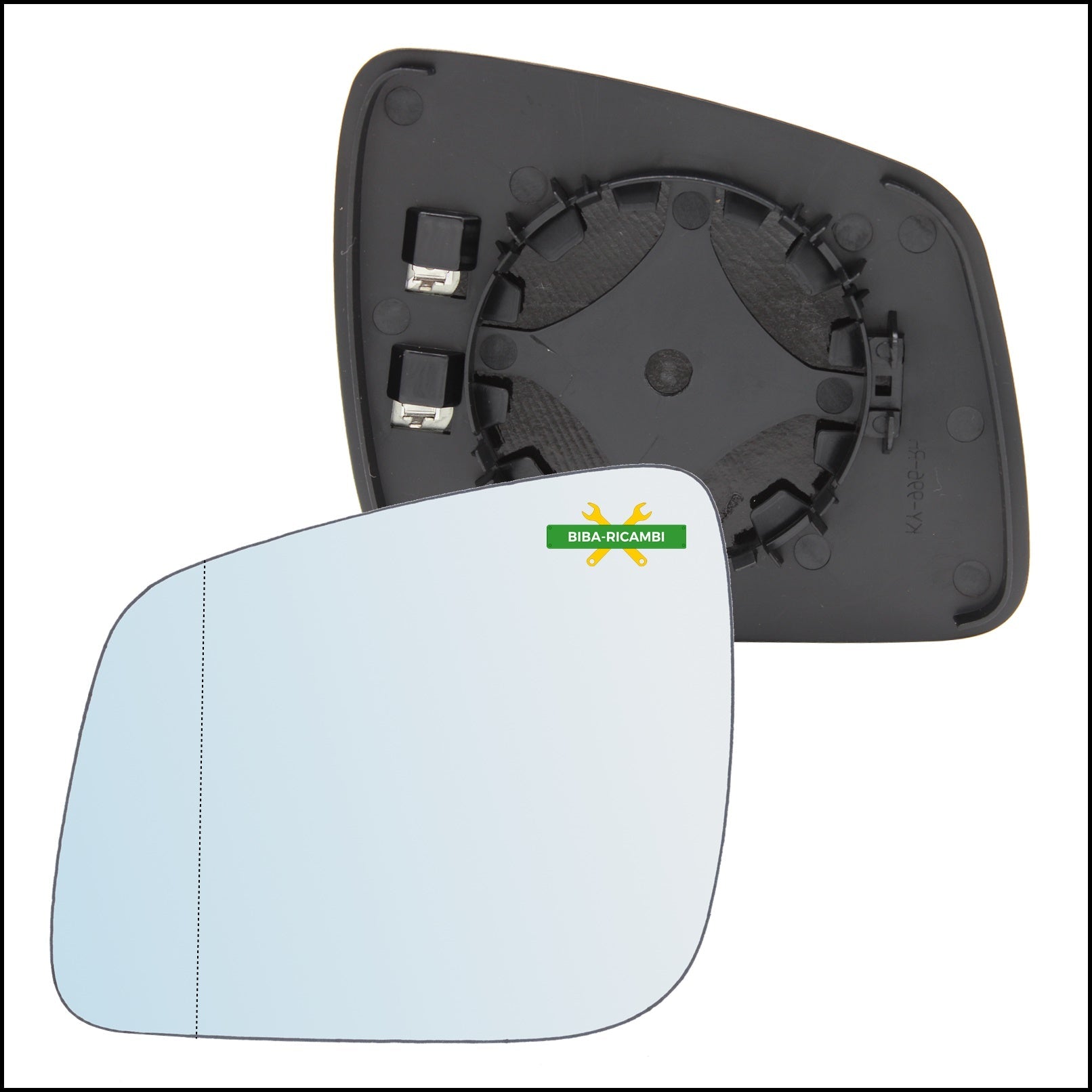 V. Piastra Retrovisore Termica Asferica Lato Sx-Guidatore Per Mercedes Classe B (W245) solo dal 2008-2012 BIBA-RICAMBI
