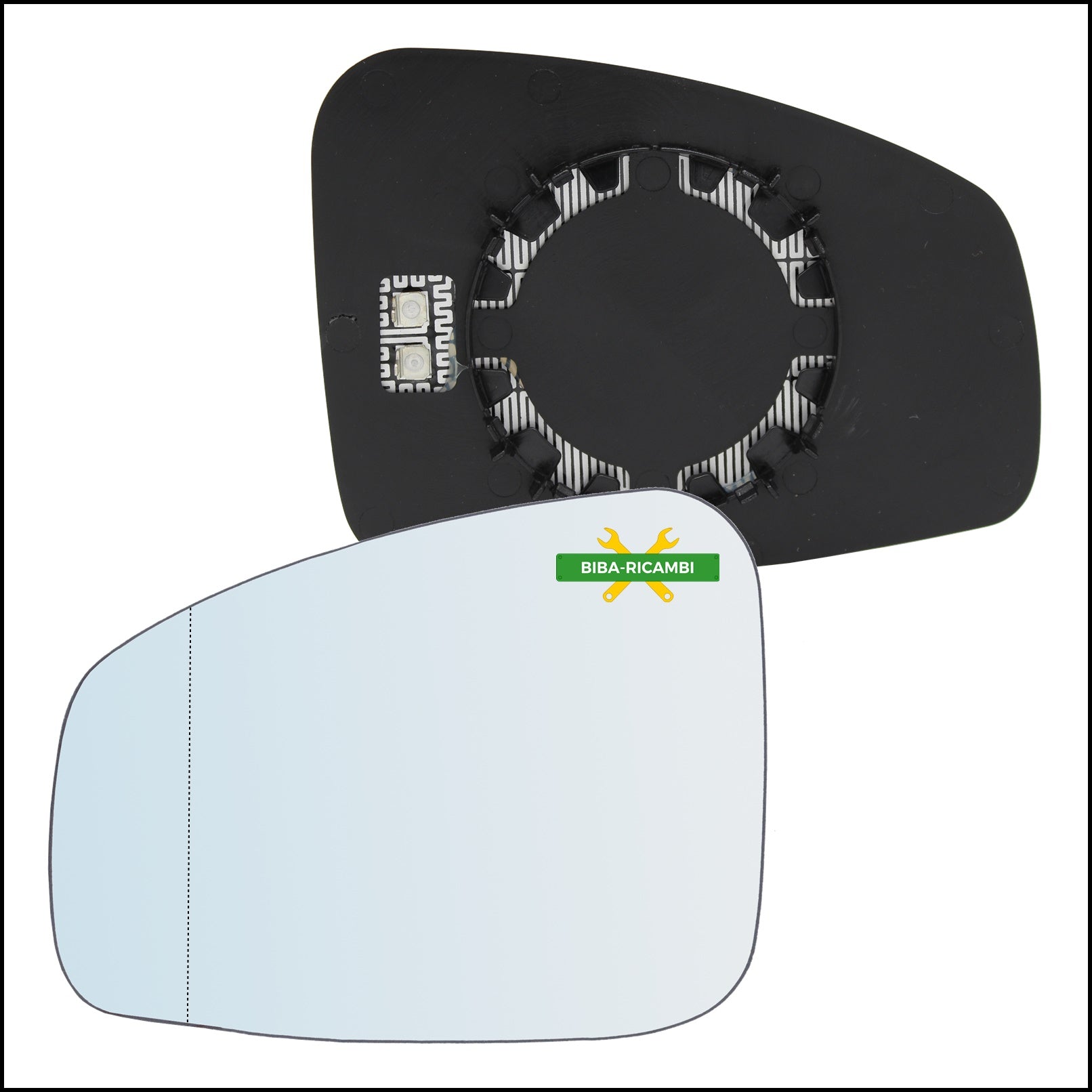 S. Piastra Retrovisore Asferica Termica Lato Sx-Guidatore Per Renault Laguna III dal 2007-2015 BIBA-RICAMBI