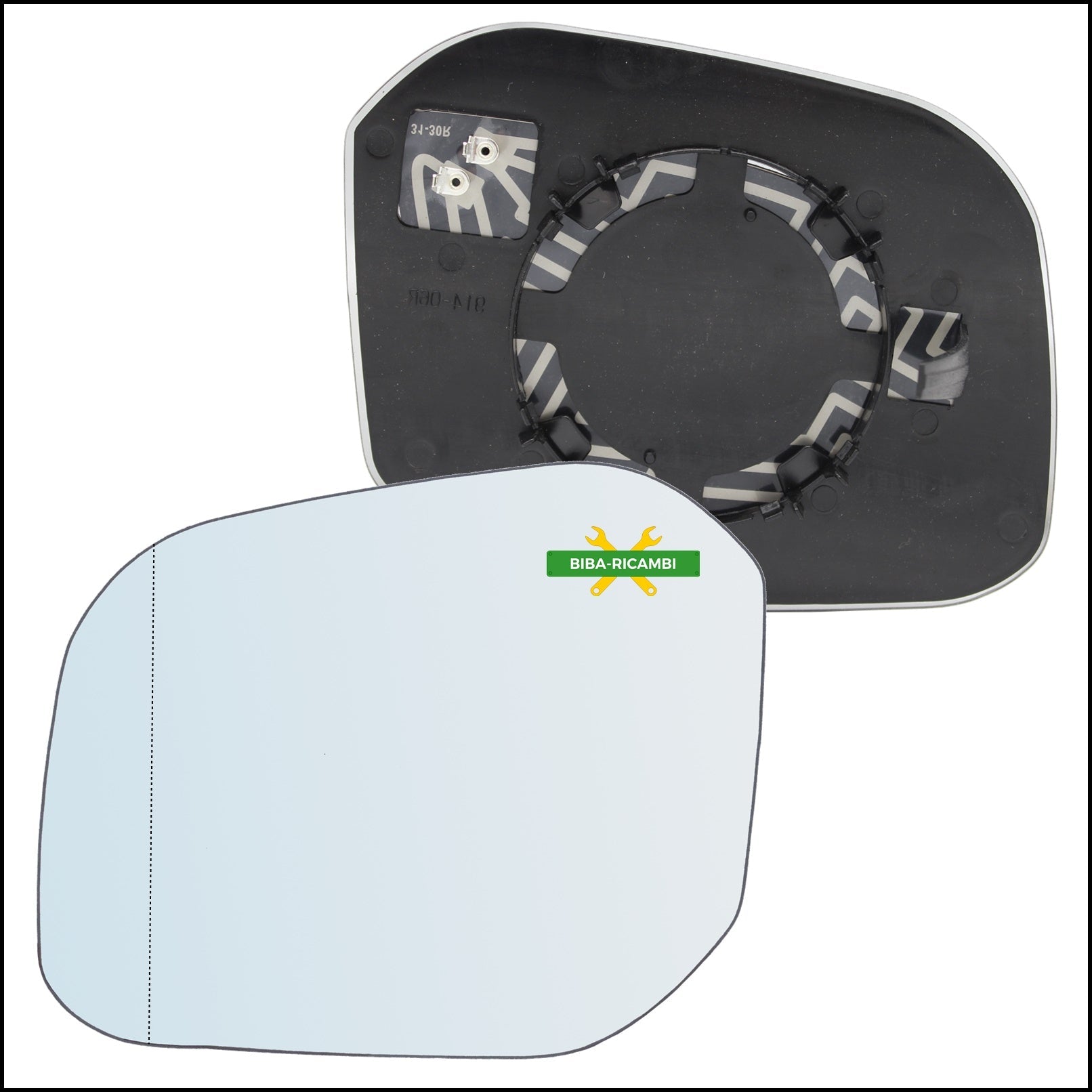 Piastra Retrovisore Termica Asferica Lato Sx-Guidatore Per Volkswagen Caddy IV (SA) dal 2015> BIBA-RICAMBI