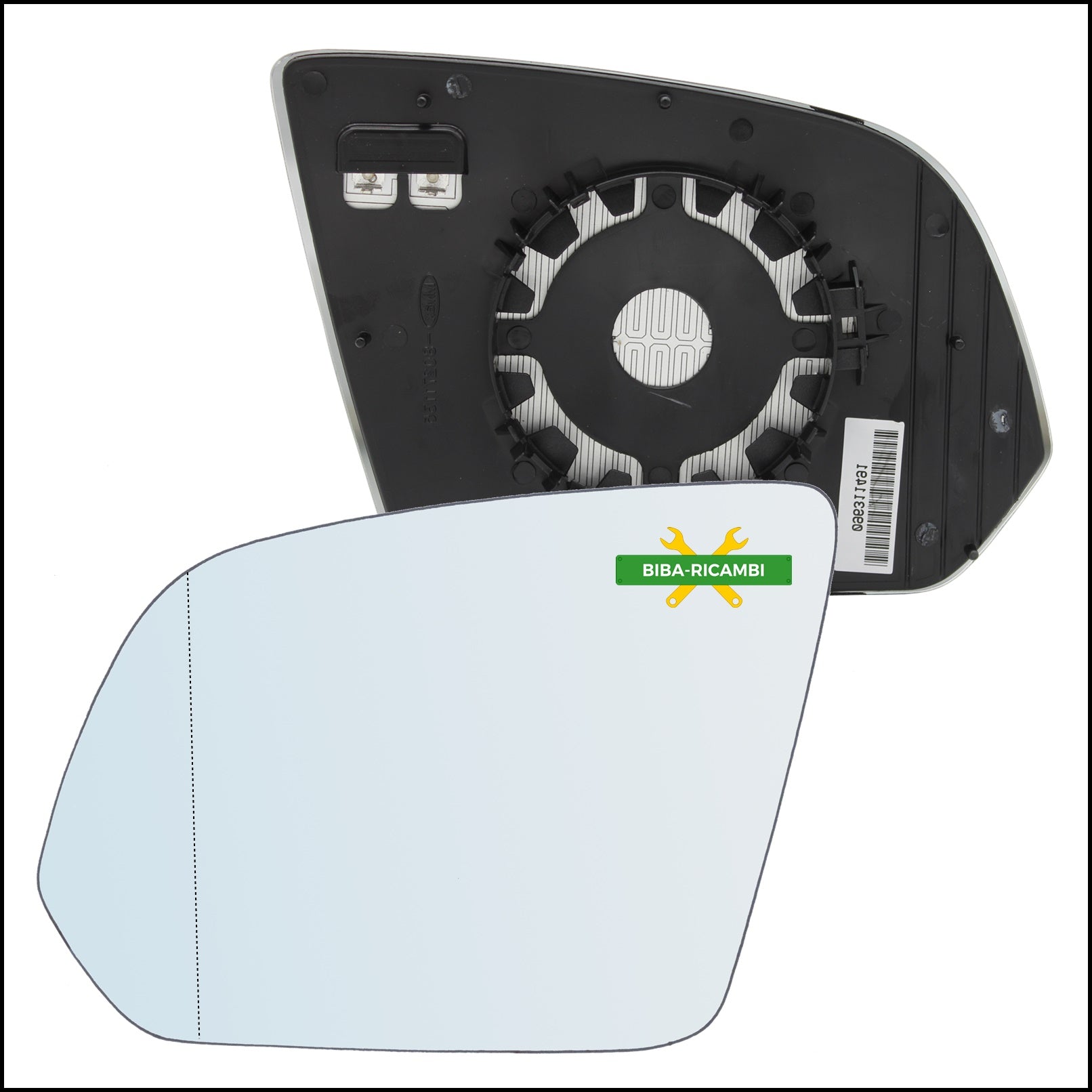Piastra Retrovisore Termica Asferica Lato Sx-Guidatore Per Mercedes Vito III (W447) dal 2014> BIBA-RICAMBI