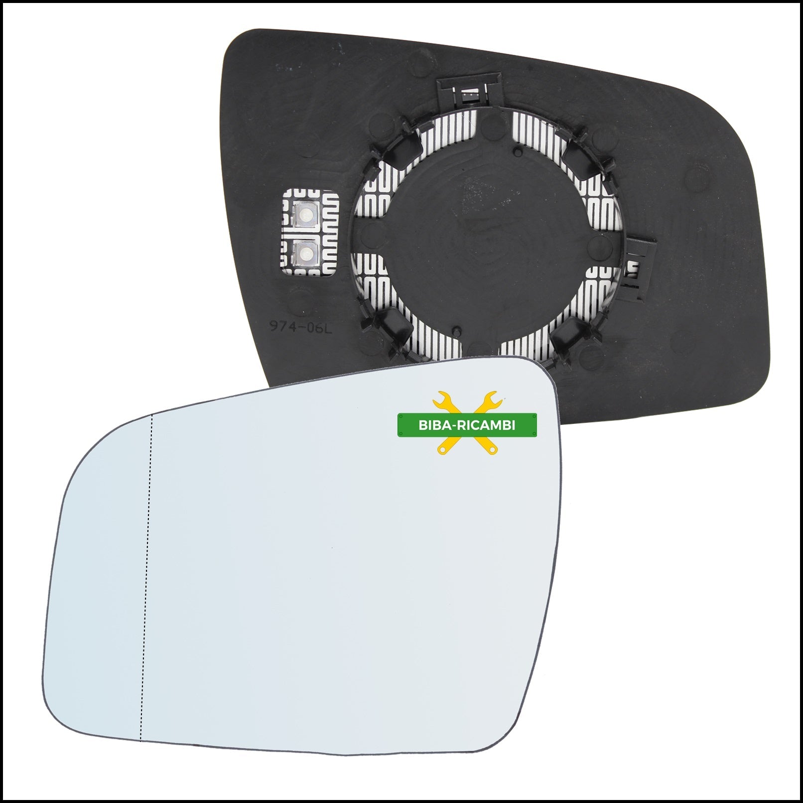 Piastra Retrovisore Termica Asferica Lato Sx-Guidatore Per Opel Zafira B solo dal 2008-2012> BIBA-RICAMBI