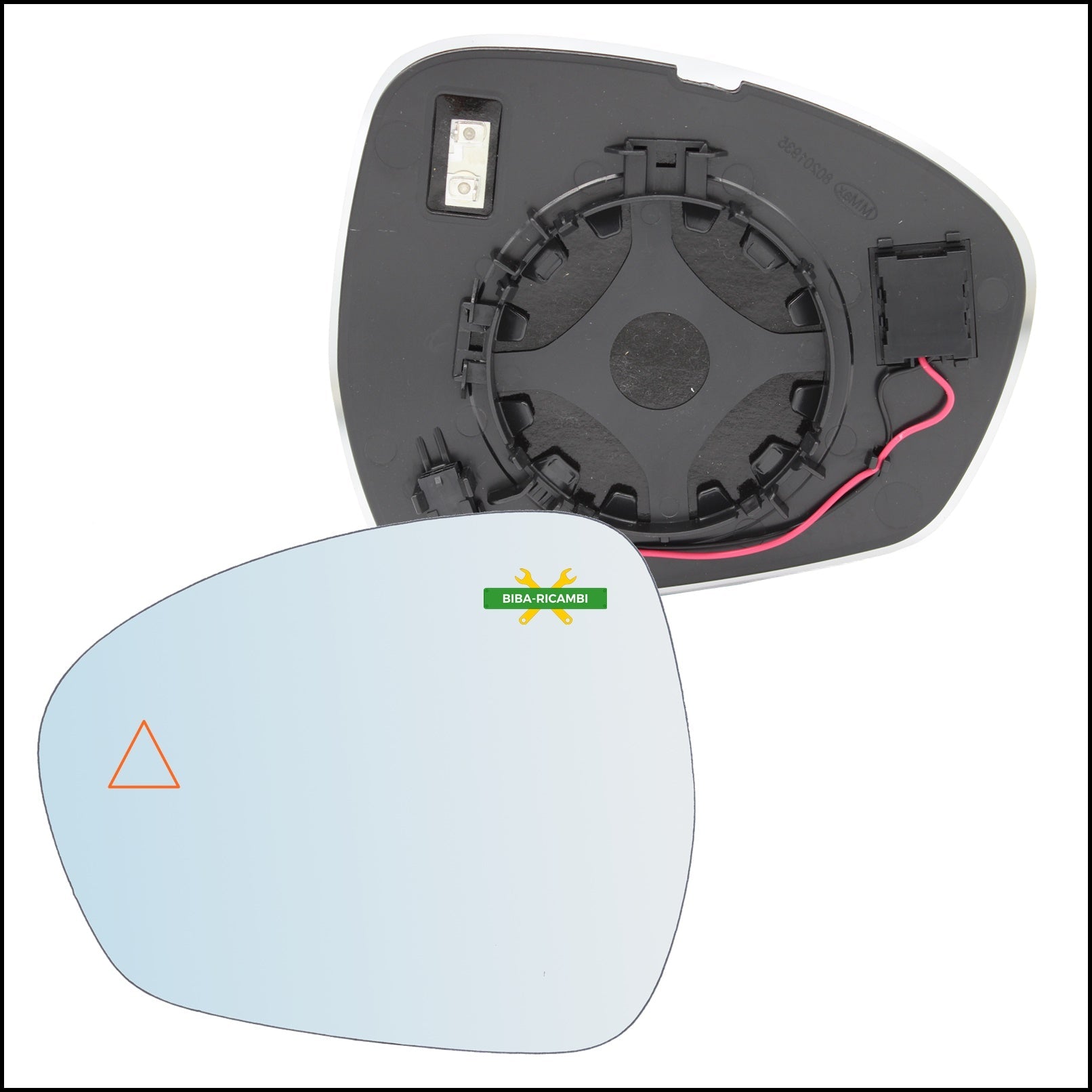 Piastra Specchio Retrovisore Con Blind Spot Lato Guidatore Per Alfa Romeo Stelvio (949) dal 2016> BIBA-RICAMBI