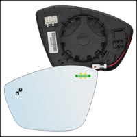 Piastra Retrovisore Termica Blind Spot Lato Sx-Guidatore Per Citroen C4 Cactus solo dal 2018&gt; BIBA-RICAMBI
