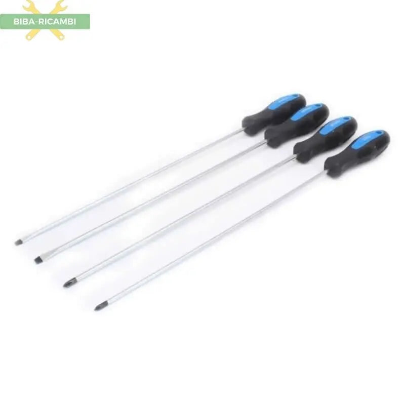 Serie 4 cacciaviti giravite lunghi 450mm chrome vanadium punta magnetica SATRA