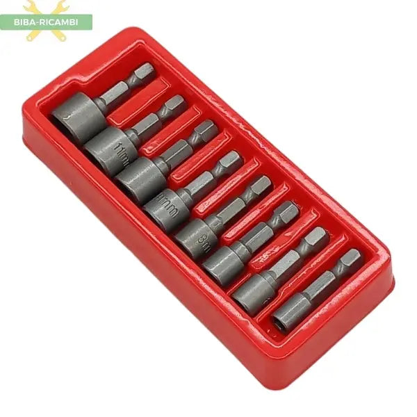 Serie 8 Pezzi Cchiavi A Bussola Attacco 1/4” VOREL