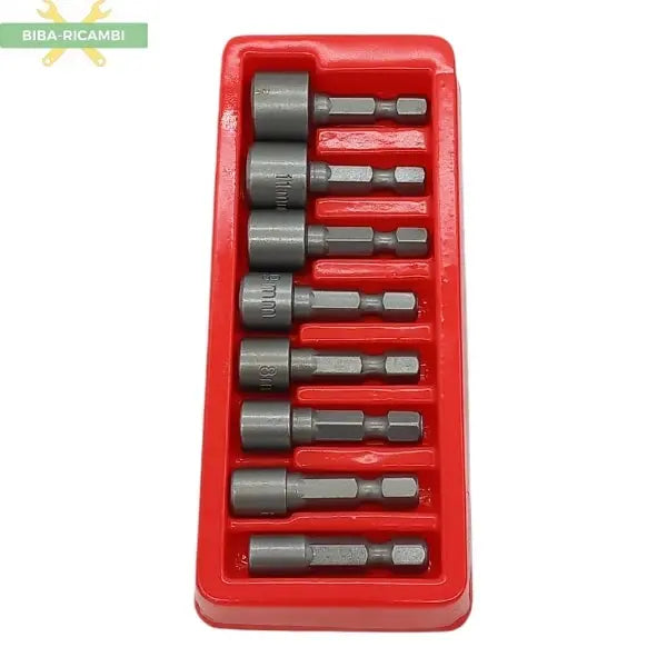 Serie 8 Pezzi Cchiavi A Bussola Attacco 1/4” VOREL
