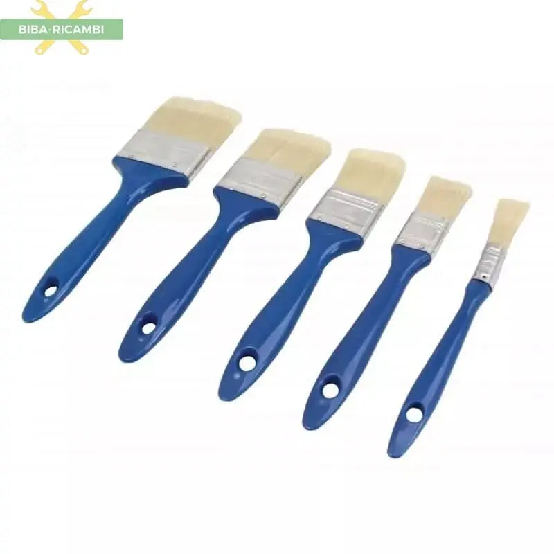 Set 5 pennelli piatti setole naturali BIBA-RICAMBI