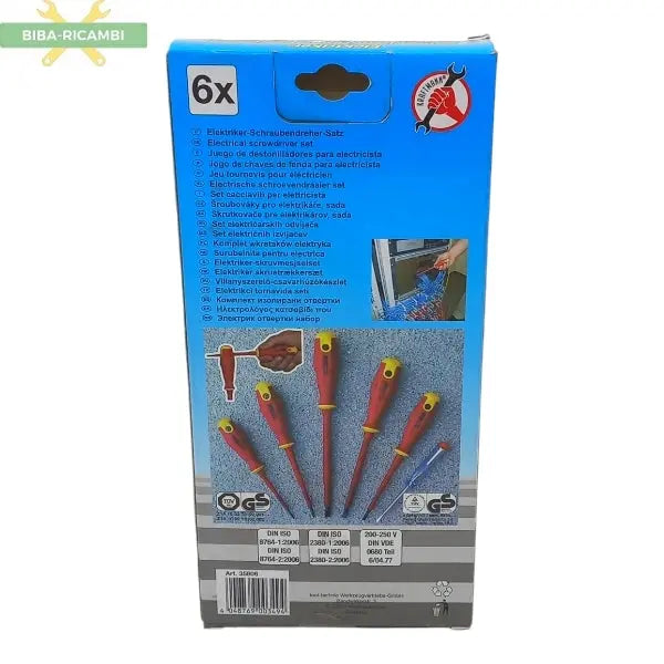 Set Cacciaviti Elettricista (6pz) BIBA-RICAMBI