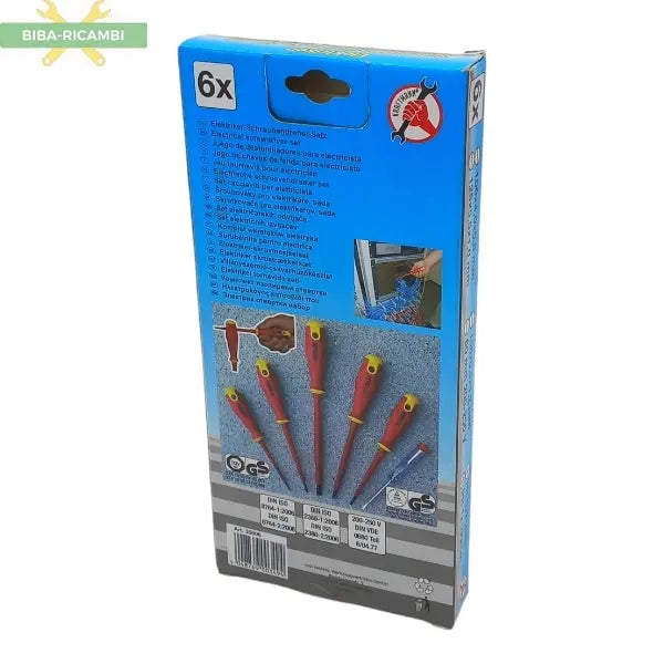 Set Cacciaviti Elettricista (6pz) BIBA-RICAMBI