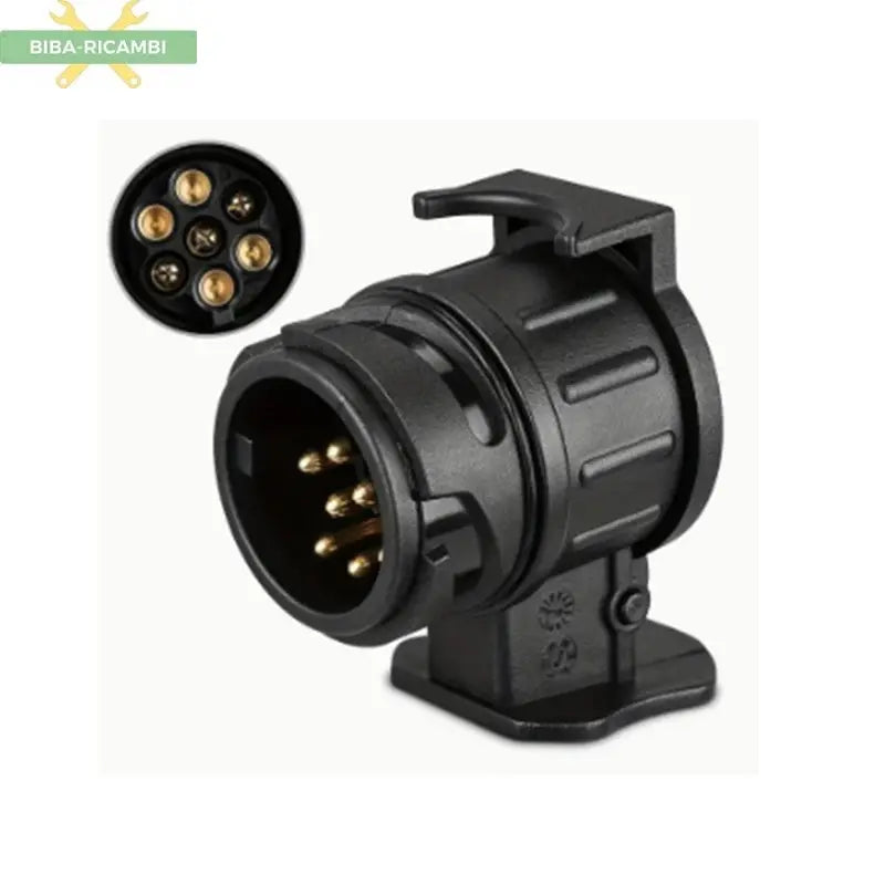 Spina Elettrica Adattatore Presa Rimorchi Roulotte (da 13 a 7 poli) BIBA-RICAMBI