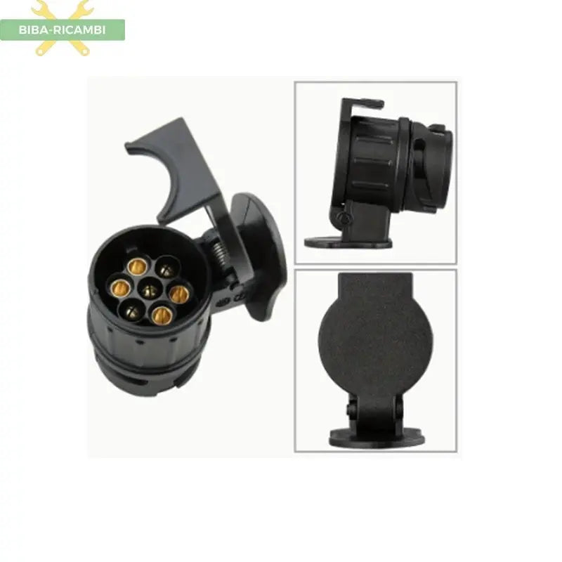 Spina Elettrica Adattatore Presa Rimorchi Roulotte (da 13 a 7 poli) BIBA-RICAMBI