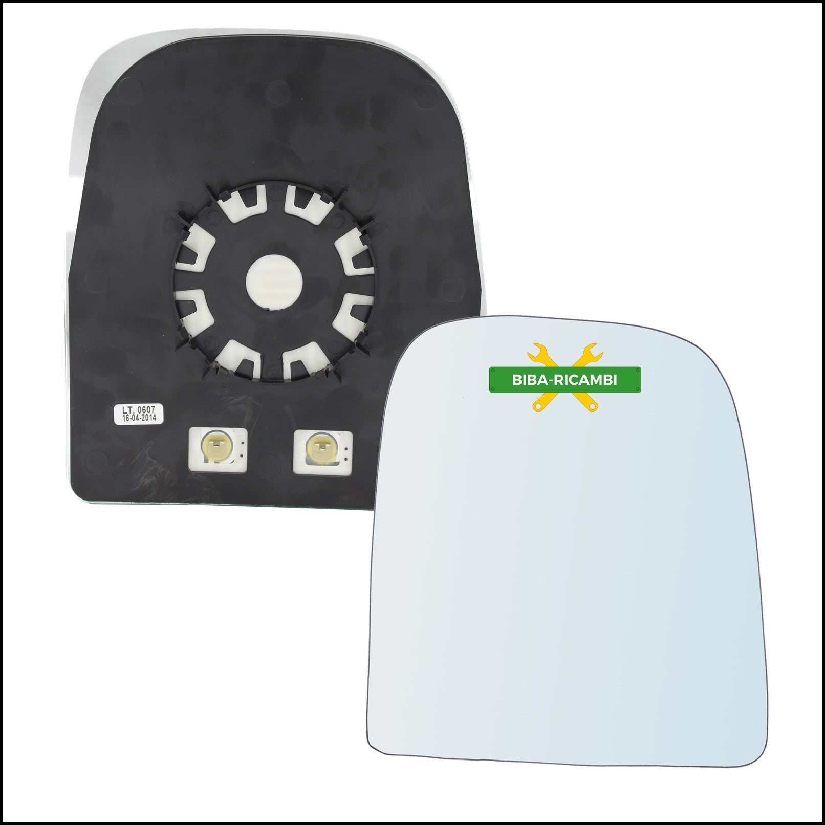 Piastra Retrovisore Termica Superiore Lato Dx-Passeggero Per Iveco Daily IV dal 2006-2012 BIBA-RICAMBI