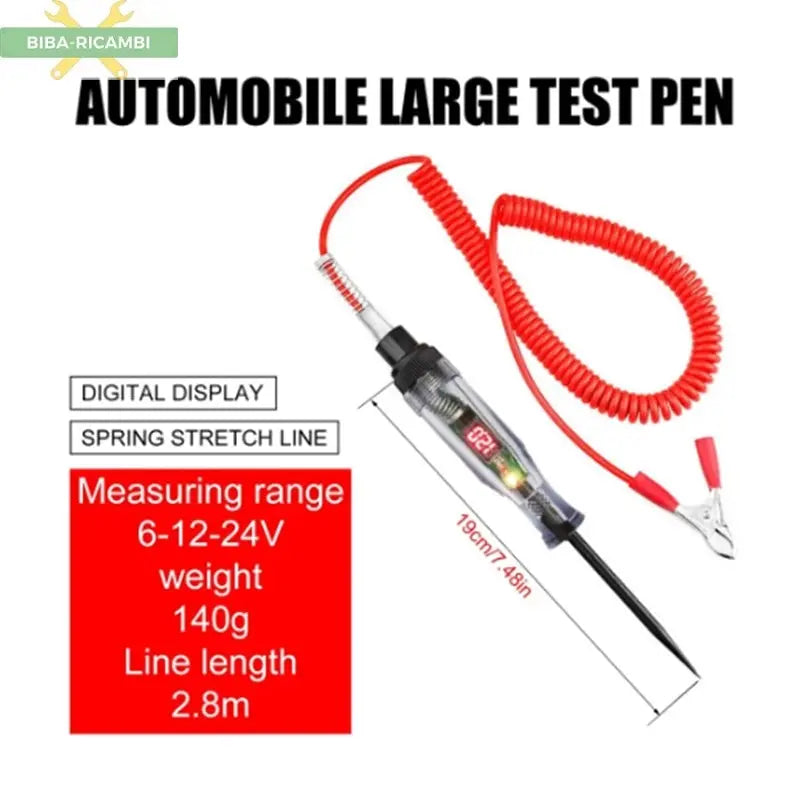 Tester Corrente Con Display | Tester Per Circuiti Auto 6-24V BIBA-RICAMBI