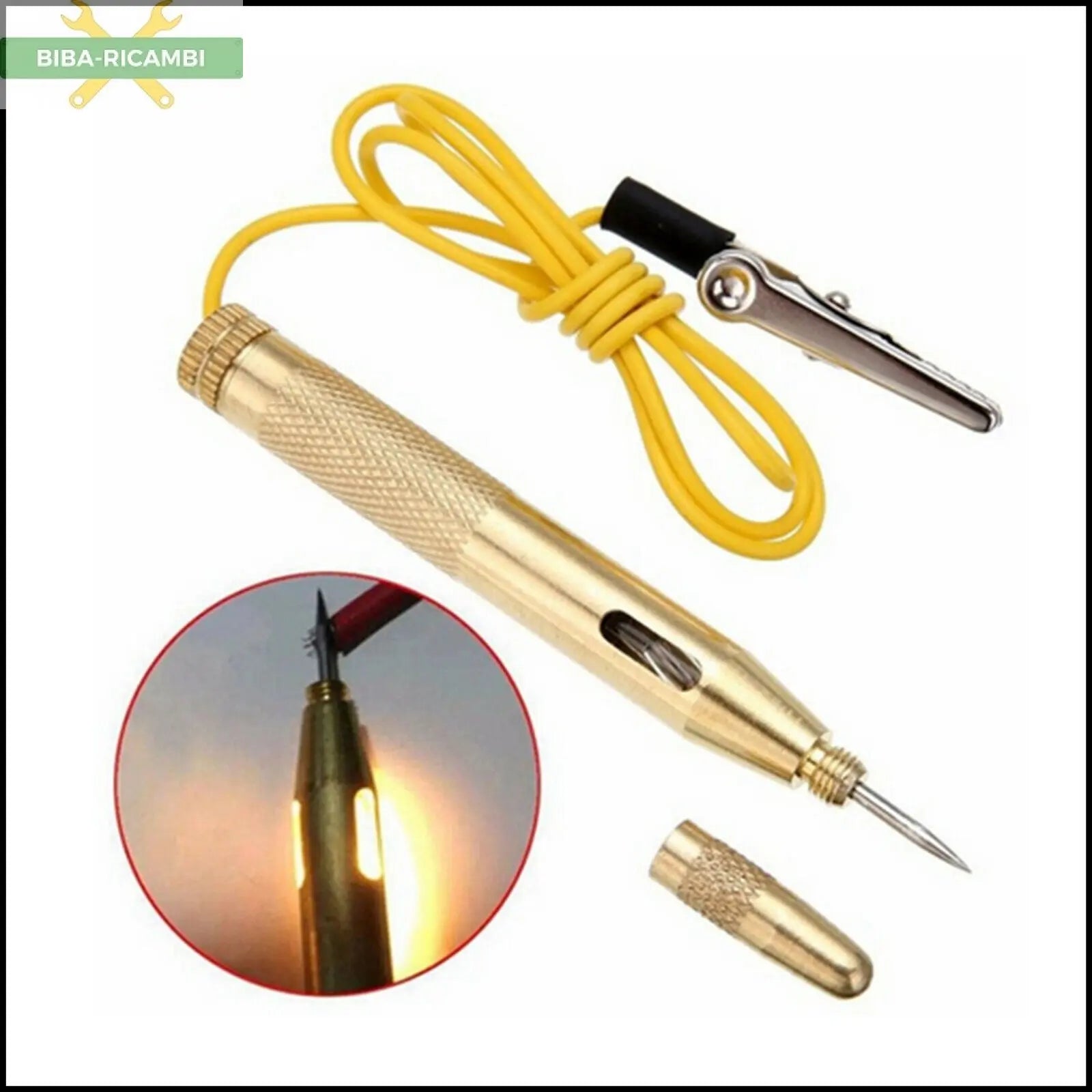 Tester corrente | Rubacorrente prova circuiti corrente cercafase auto moto 6-24V BIBA-RICAMBI