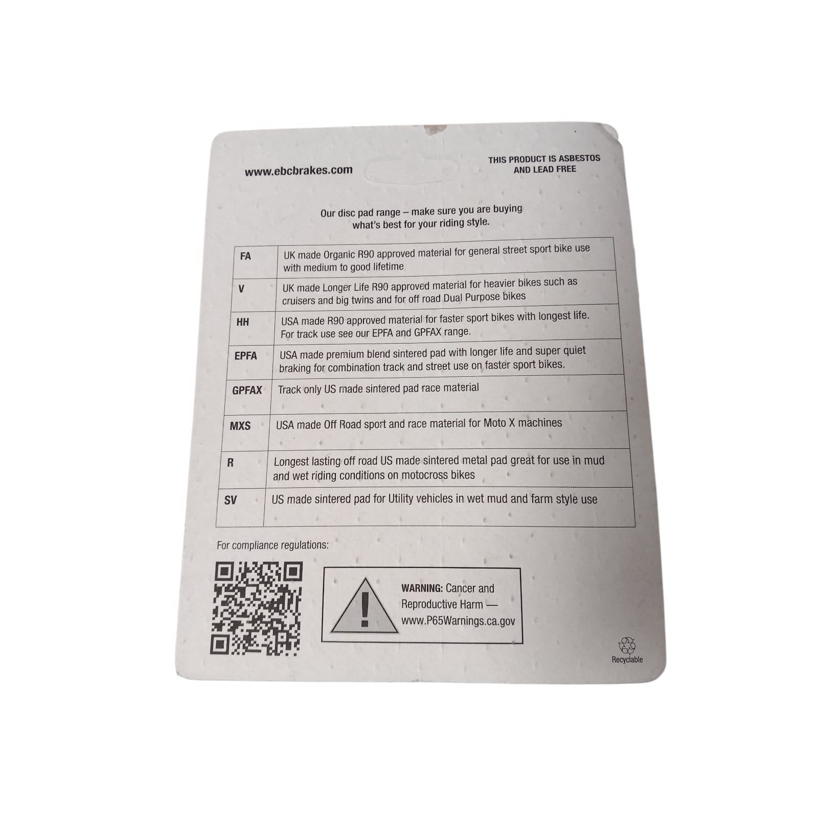 SFAC228 Pastiglie Freno Per Valli Fireforce 50 dal 2006-