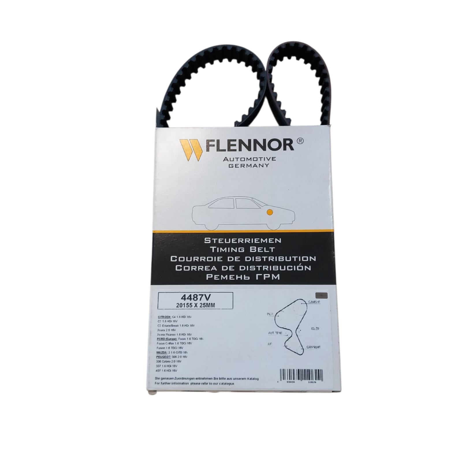 Cinghia Distribuzione Compatibile Per Citroen C4 Coupé (LA_) 1.6 HDi 80KW 109CV