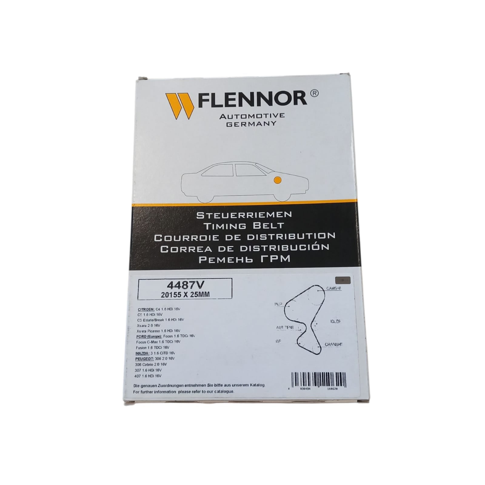 Cinghia Distribuzione Compatibile Per Citroen C4 Coupé (LA_) 1.6 HDi 80KW 109CV