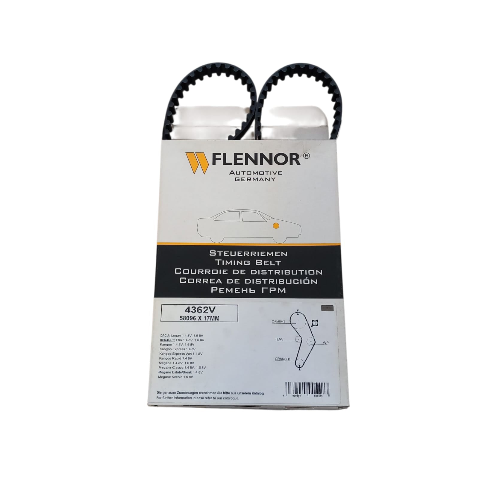 Cinghia Distribuzione Compatibile Per Renault MEGANE I (BA0/1_) 1.4 e 55KW 75CV