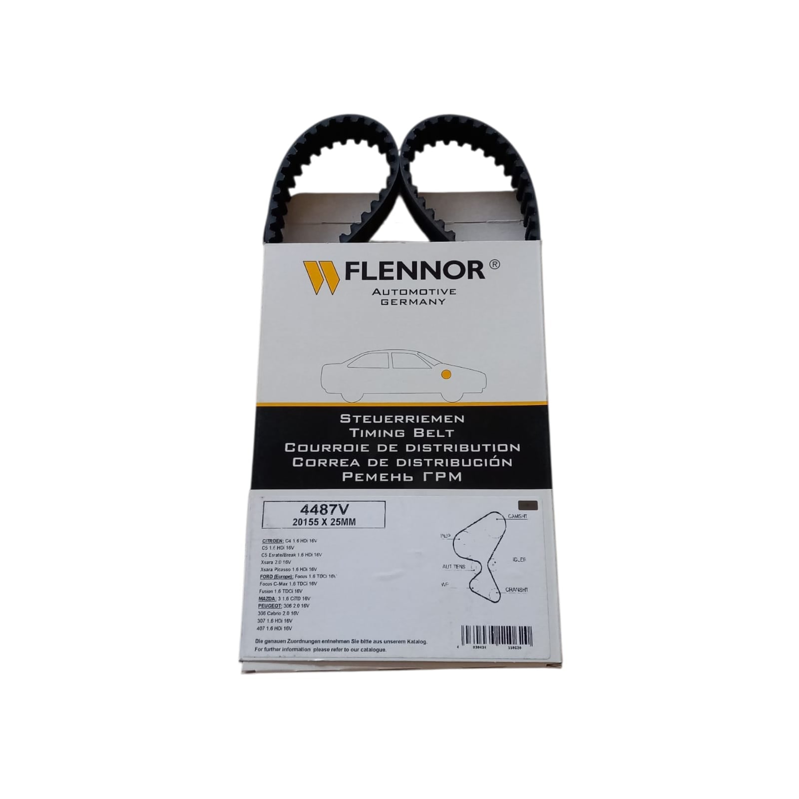 Cinghia Distribuzione Compatibile Per Volvo V70 III (135) 1.6 D 80KW-109CV