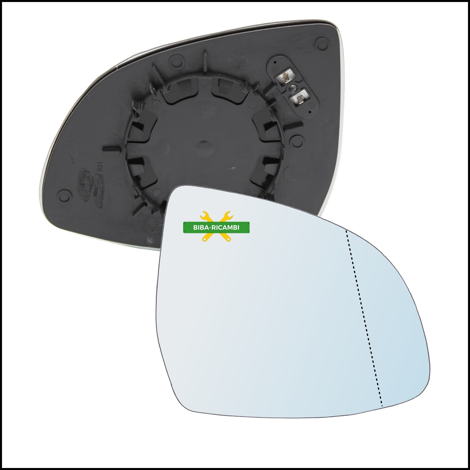 Piastra Specchio Retrovisore Termico Asferico Lato Dx-Passeggero Per Bmw X6 II (F16) dal 2014> BIBA-RICAMBI