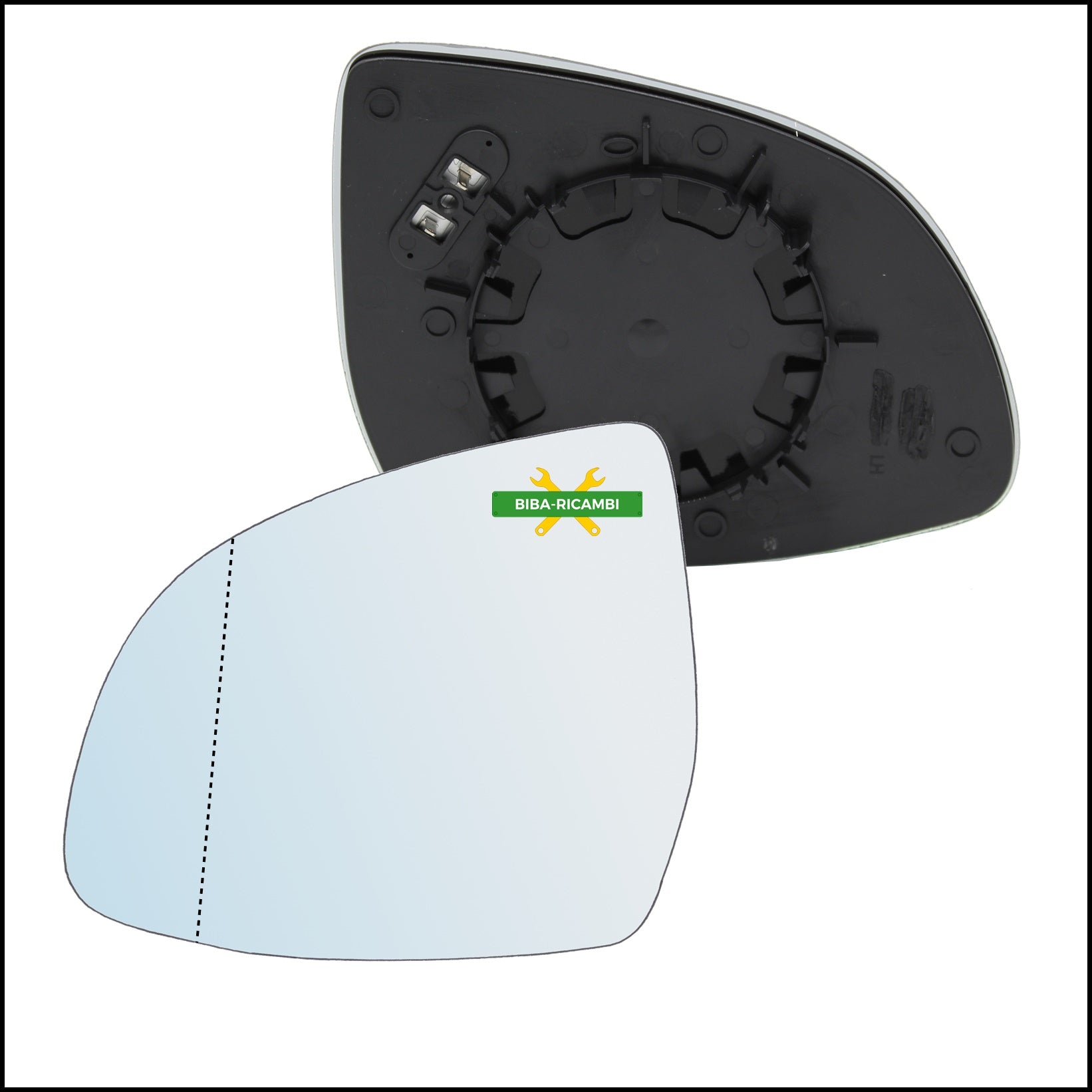 Piastra Specchio Retrovisore Termico Asferico Lato Sx-Guidatore Per Bmw X4 (F26) 2013-2018 BIBA-RICAMBI