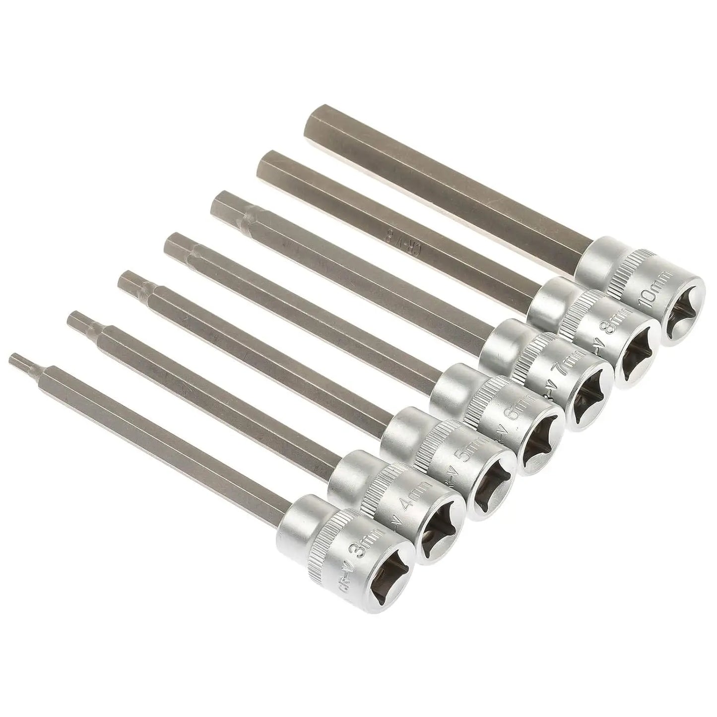 Serie Bussole Maschio Esagonali Lunghezza 110 MM ( 7 pezzi) - BIBA-RICAMBI