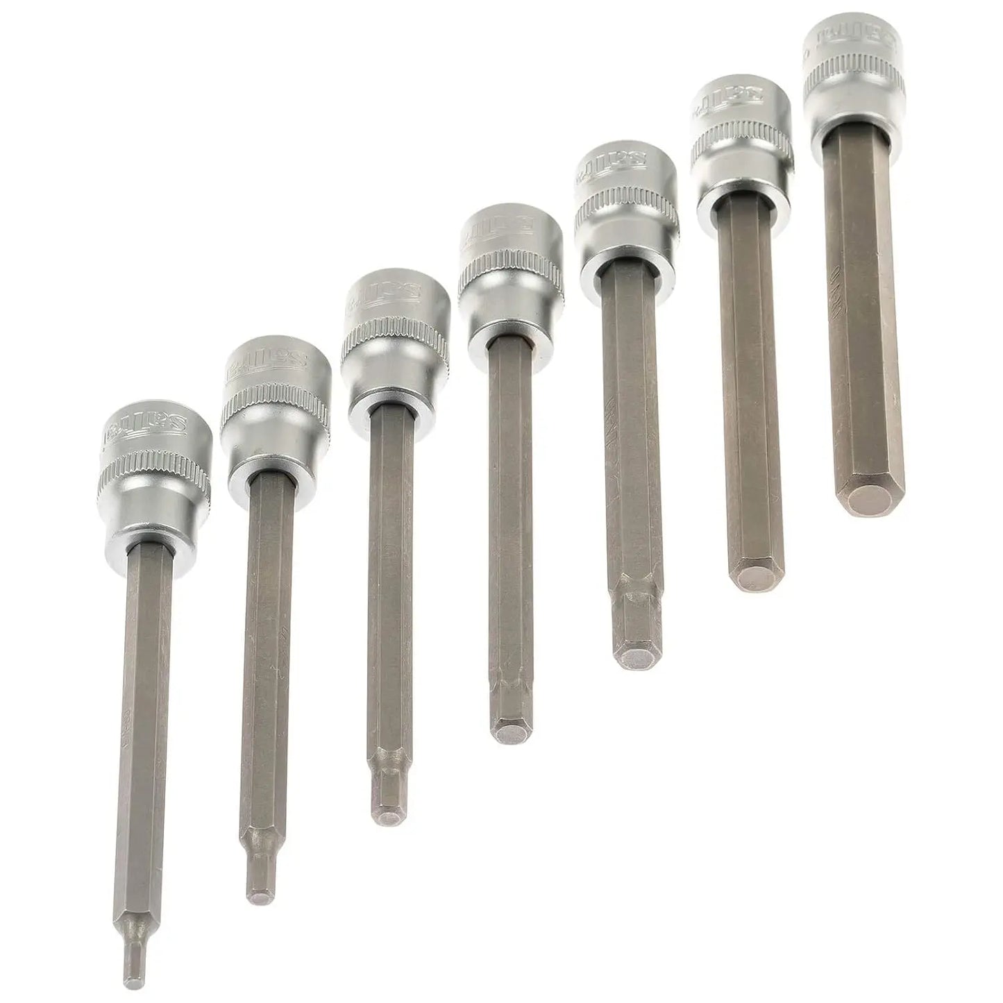 Serie Bussole Maschio Esagonali Lunghezza 110 MM ( 7 pezzi) - BIBA-RICAMBI