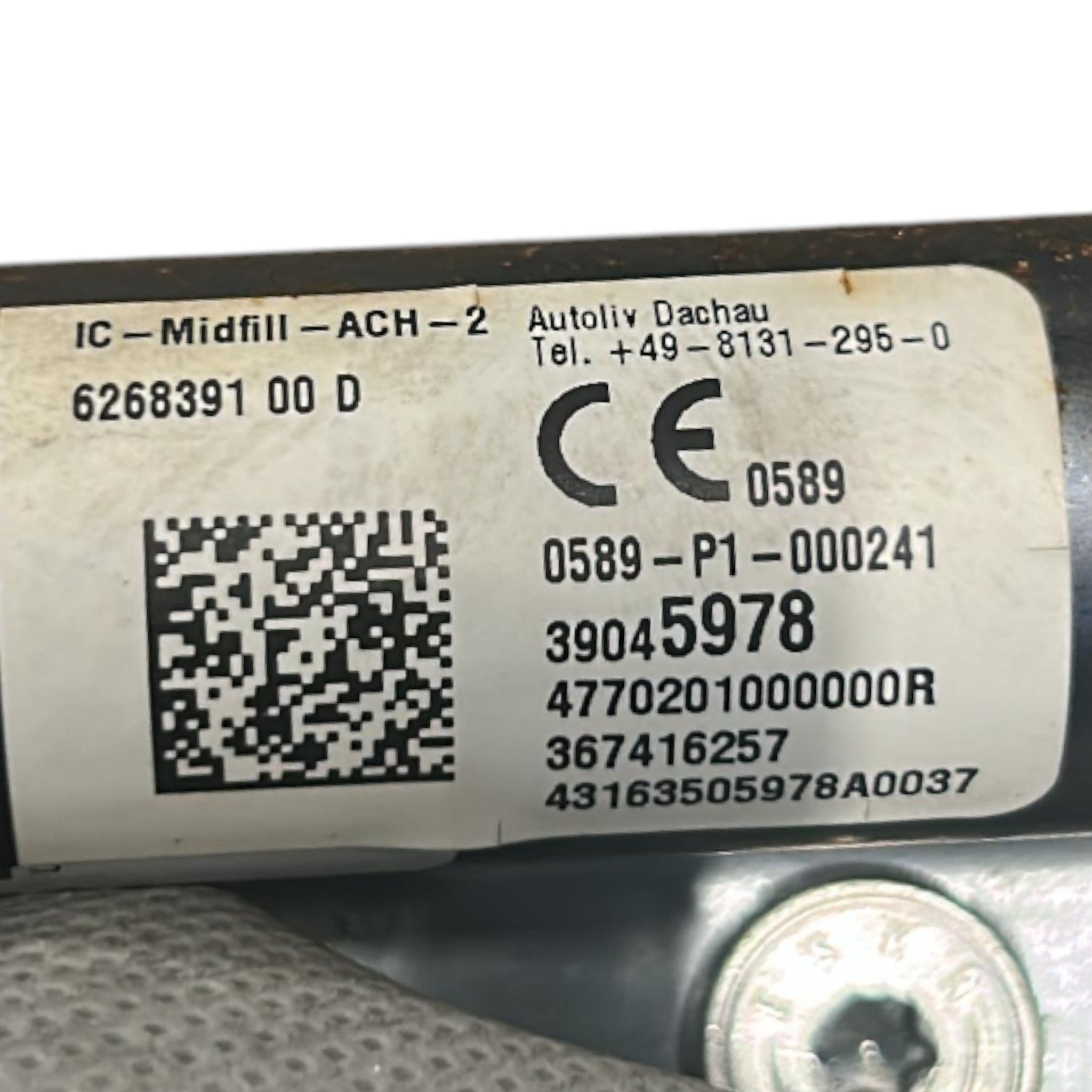 AirBag A Tendina Laterale Anteriore Destro Opel Corsa E cod.39045978 (2014 > 2019)