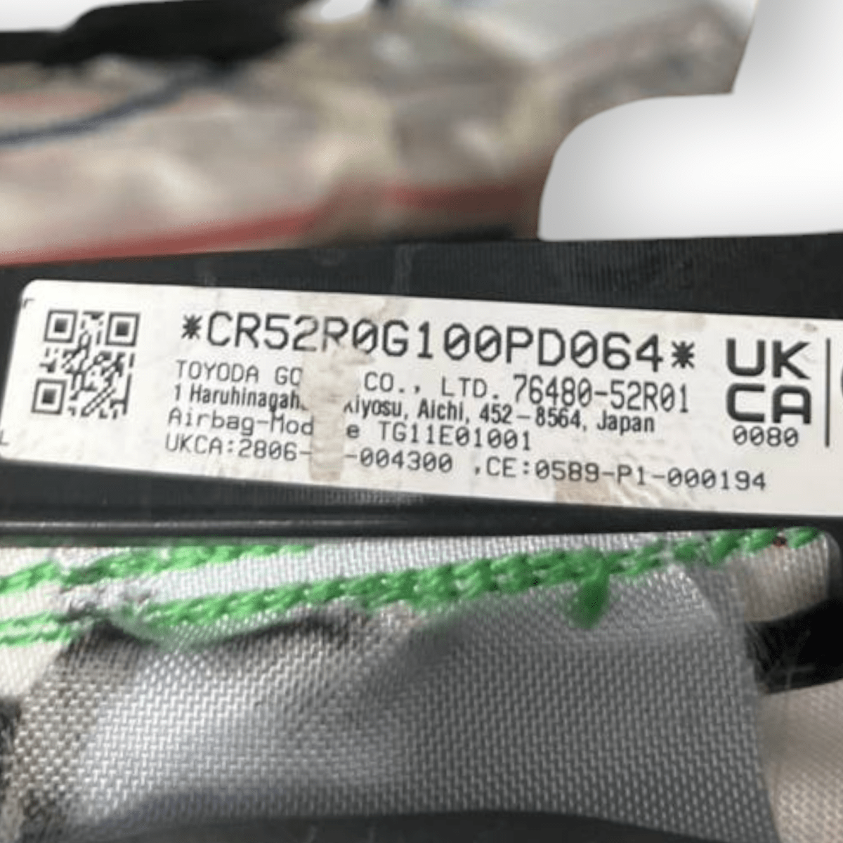 Airbag a Tendina laterale destro (dx) Suzuki Swift VI (2017 al 2023) cod: 76480-52R01