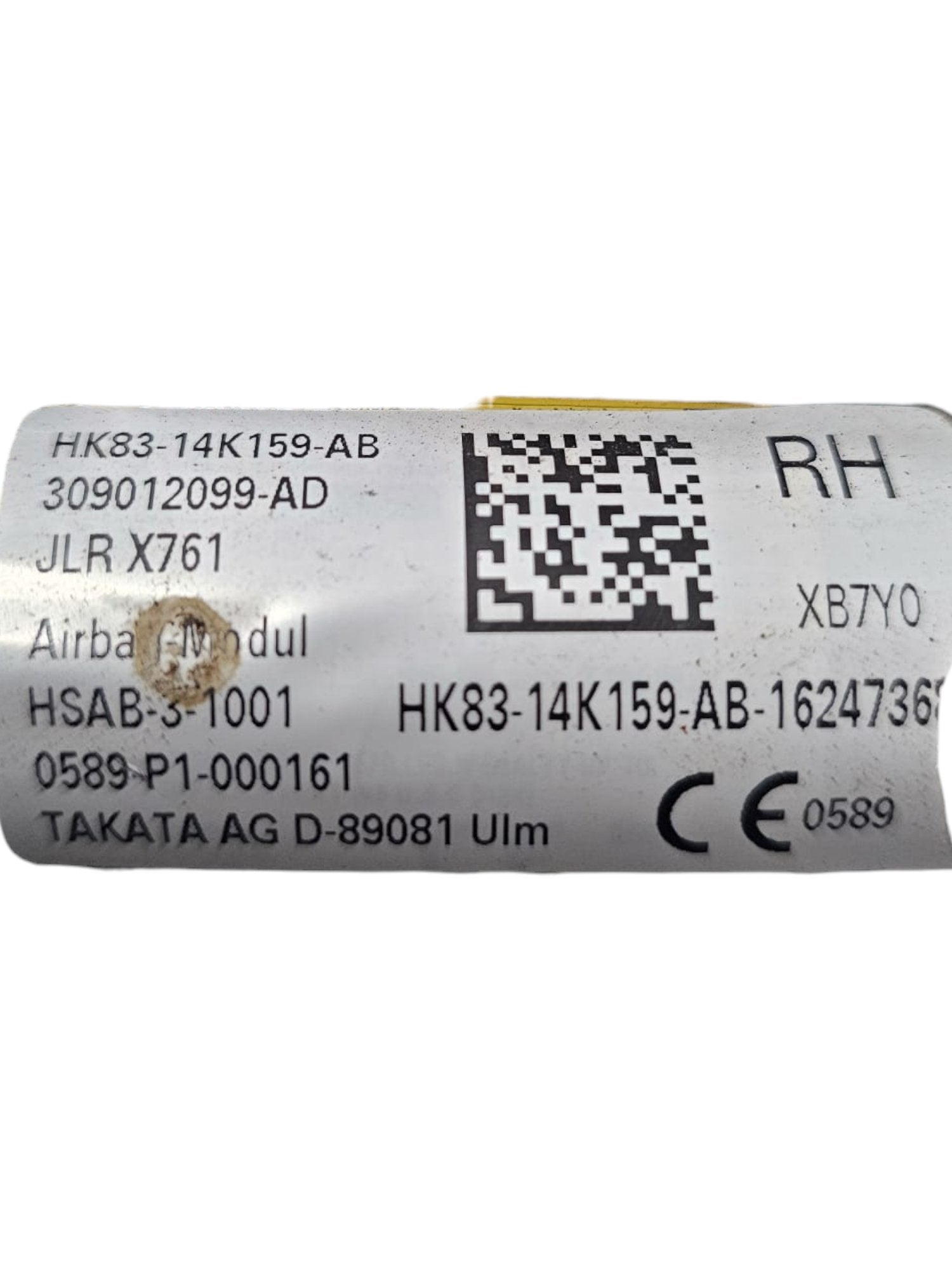 Airbag a Tendina Laterale Destro Jaguar F-Pace (2016->) Cod:HK83-14K159-AB