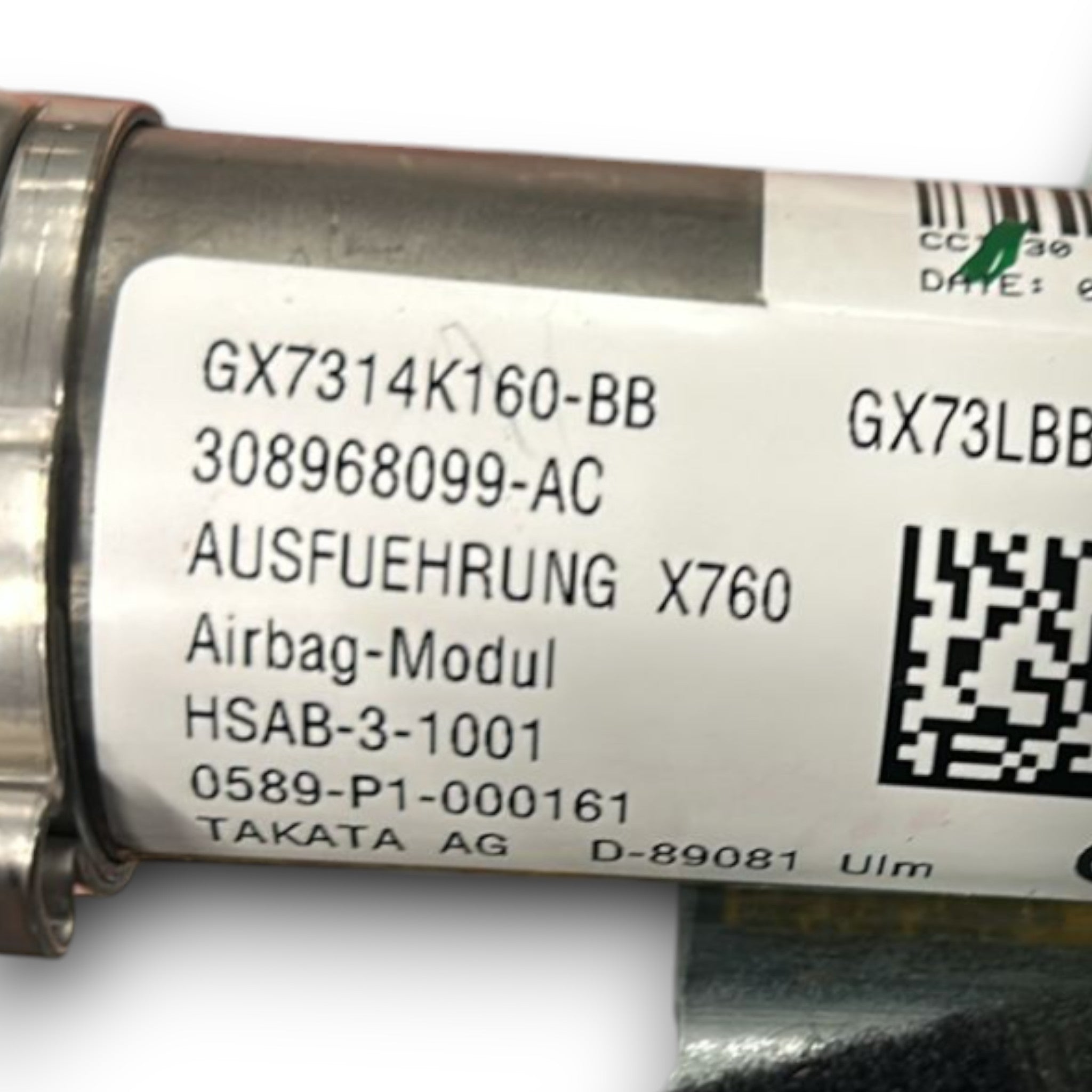 Airbag A tendina Laterale Sinistra Jaguar XE cod:GX7314K160-BB (2015 > 2024)