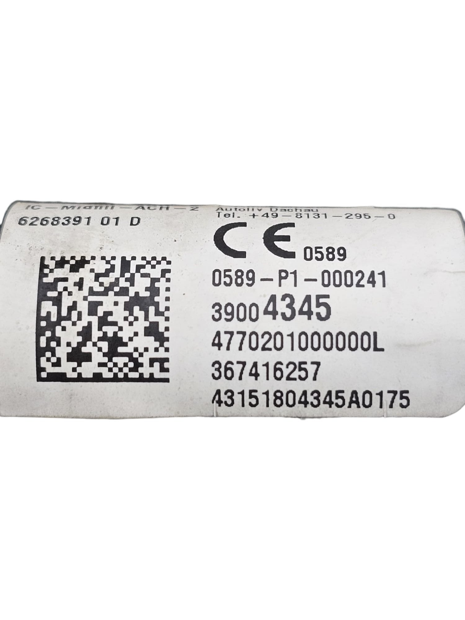 Airbag a Tendina Laterale Sinistro Opel Corsa E (2014-2019) Cod:39004345