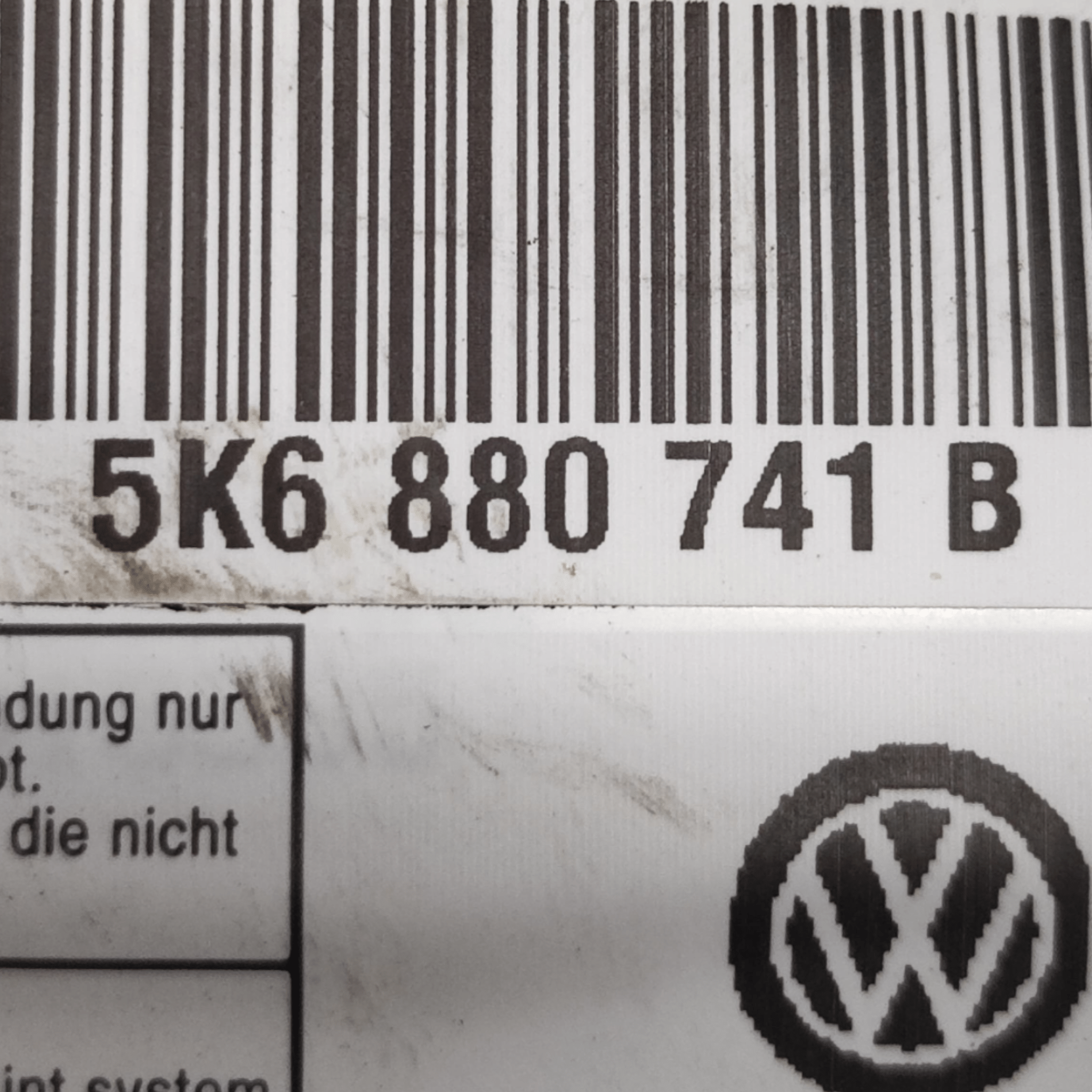 Airbag A Tendina Sinistro Volkswagen Golf VI COD: 5K6880741B (2008-2012)