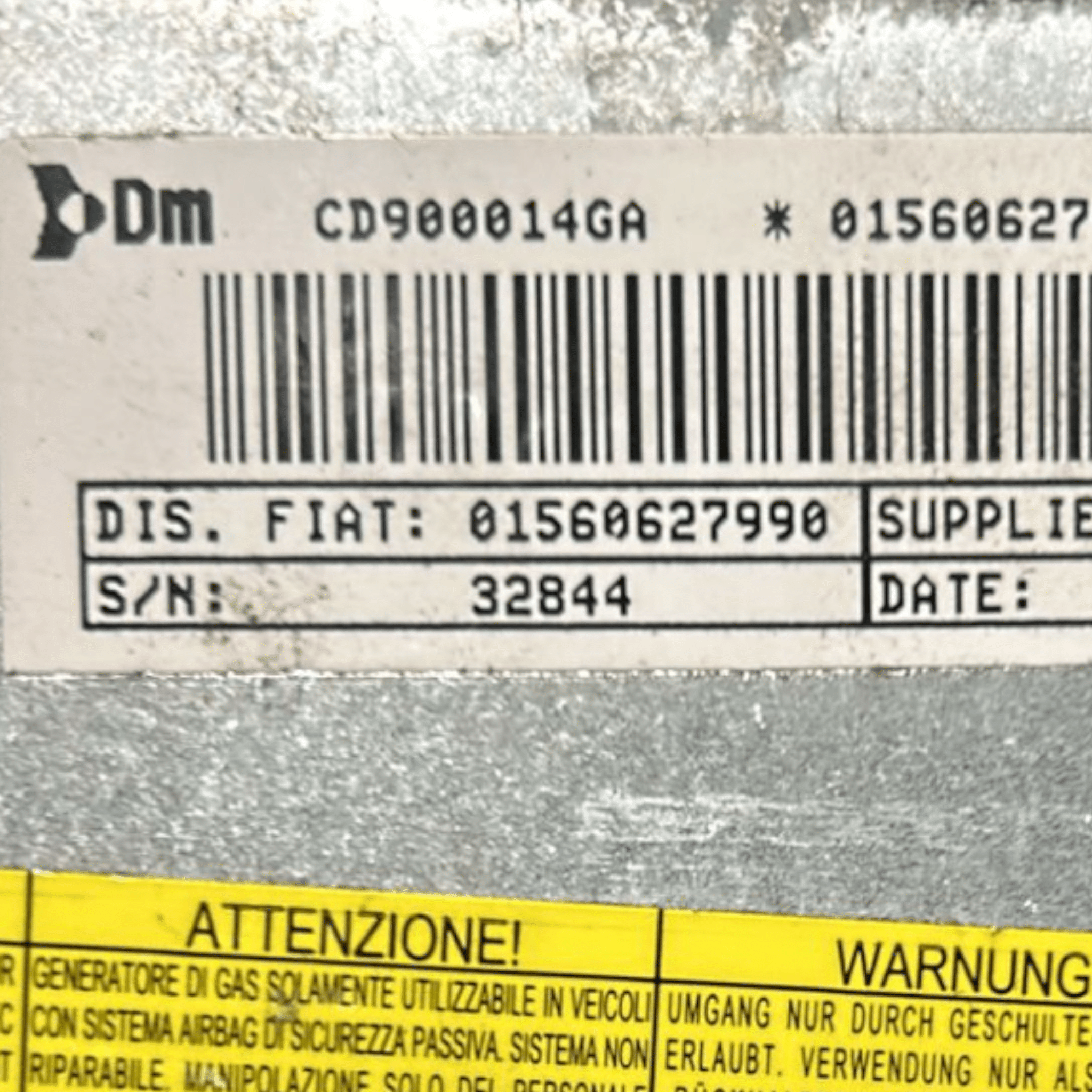 Airbag Ginocchia Alfa Romeo 159 cod:01560627990 (2005 > 2011)