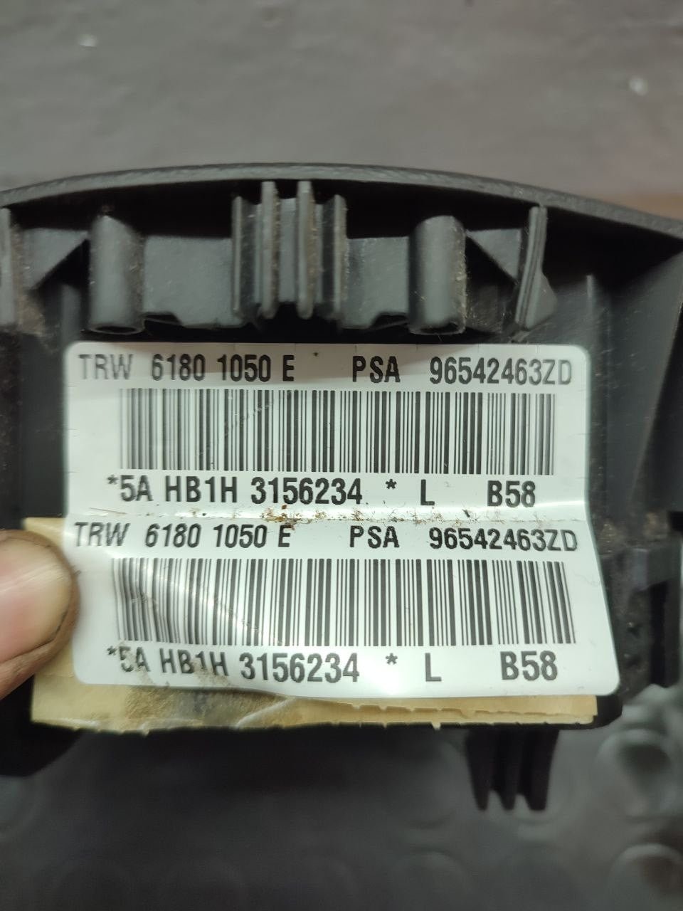 Airbag guidatore Citroen C4 Picasso 2007 cod 96542463zd