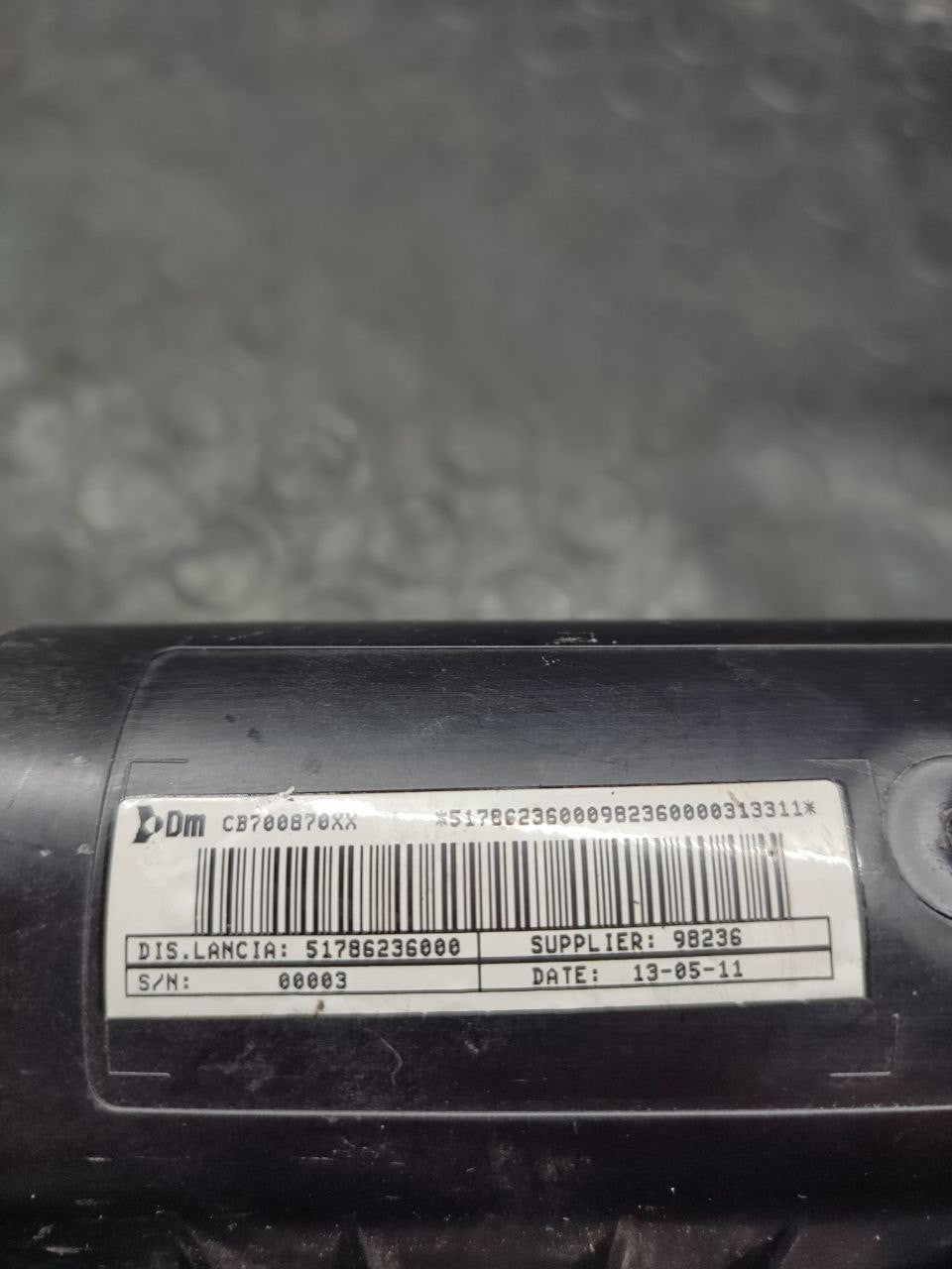 Airbag Lato passeggero Lancia Ypsilon (2011) cod: cb700870xx