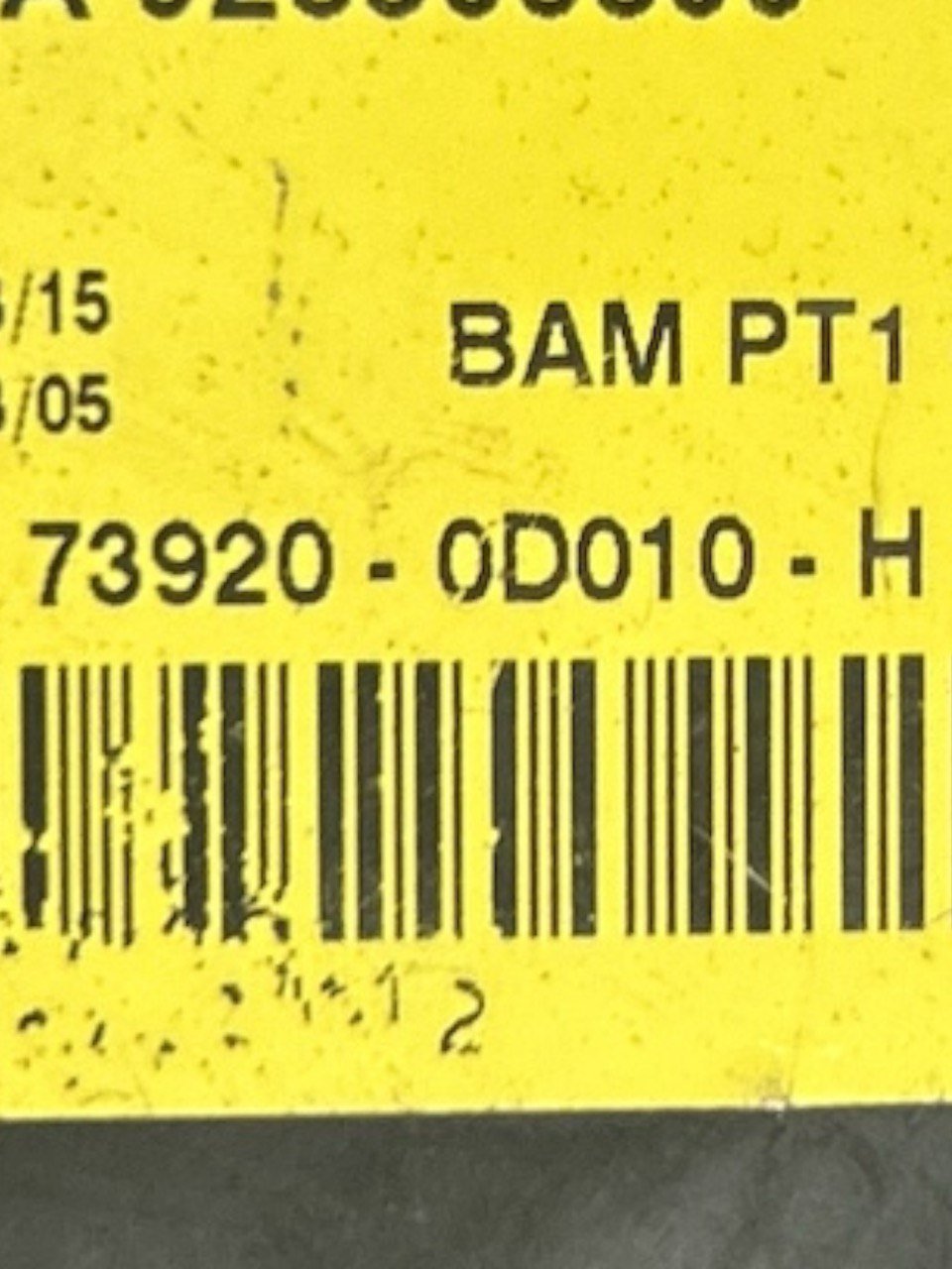 Airbag Sedile Sinistro Toyota Yaris I (P1) (2001 > ) cod . 73920-0D010-H