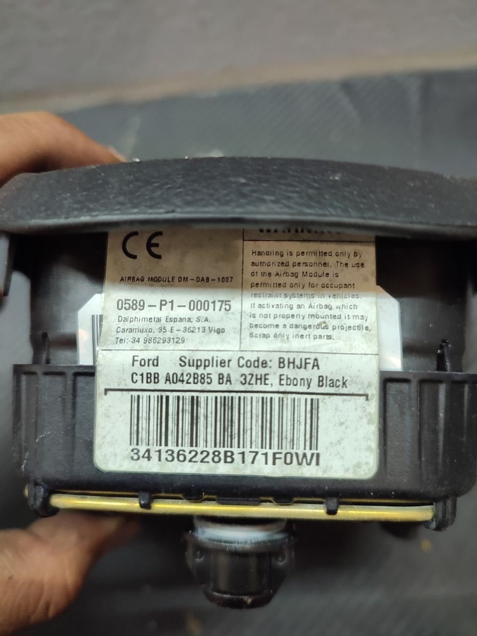 Airbag volante guidatore Ford Ecosport / Fiesta mk6 cod c1bb a042b85 ba