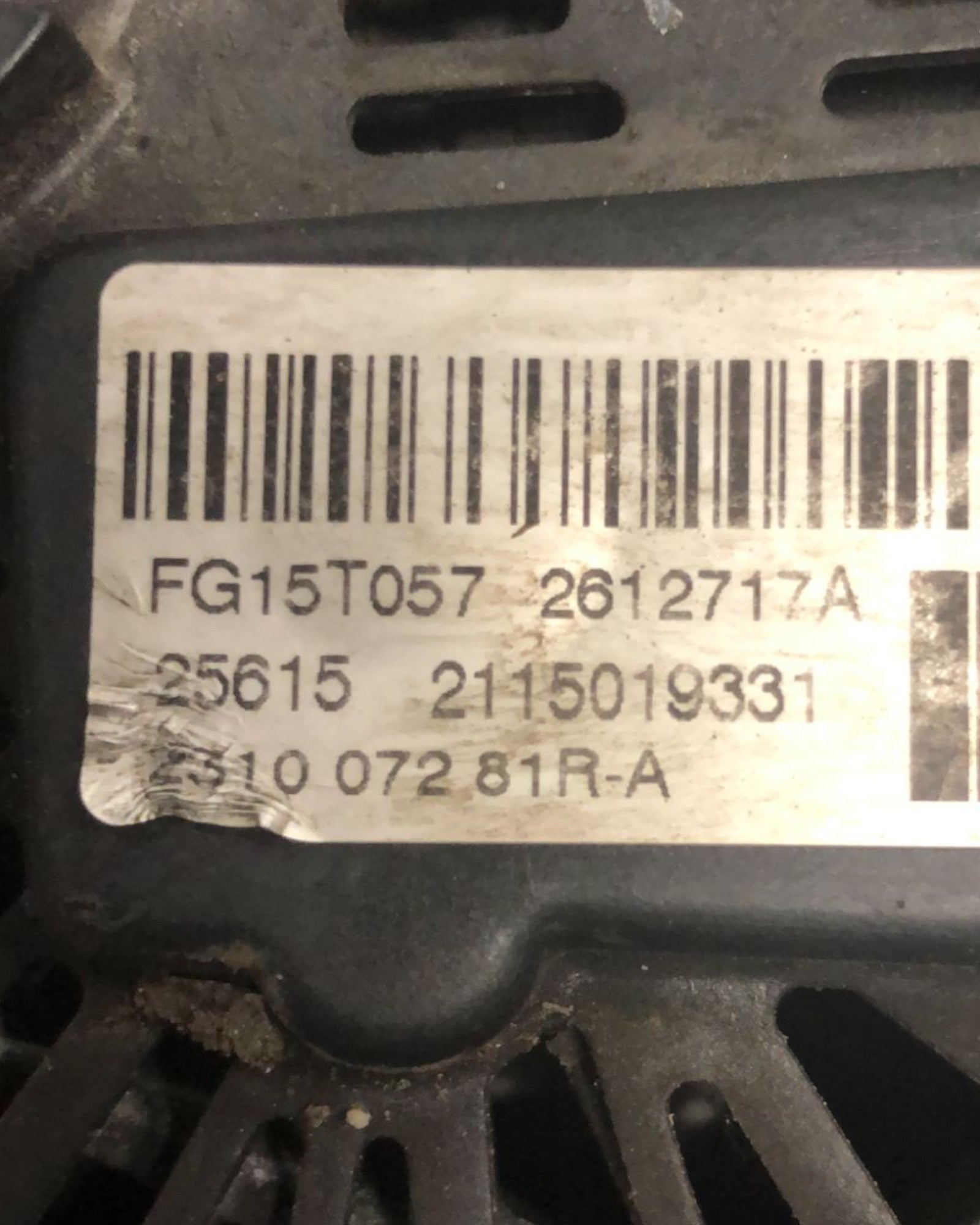 Alternatore Dacia Duster 1.5 Diesel (2010 > 2012) cod:231007281R-A