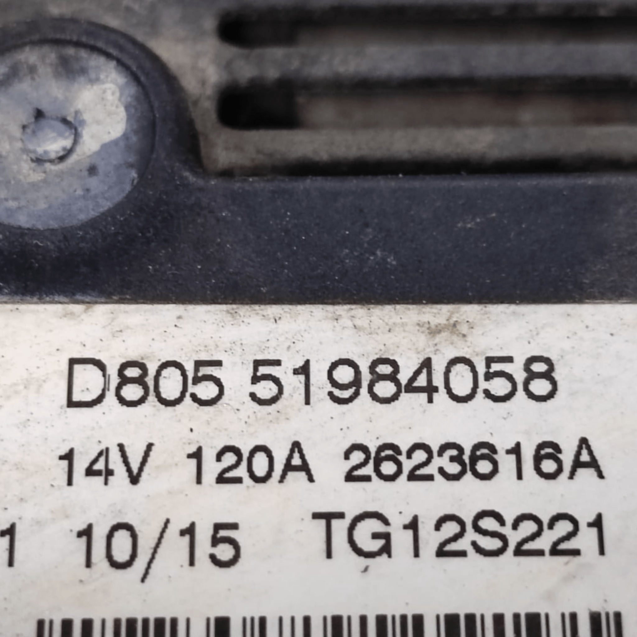 Alternatore Fiat 500L 1.3 Diesel COD: D80551984058 (2012-2022)