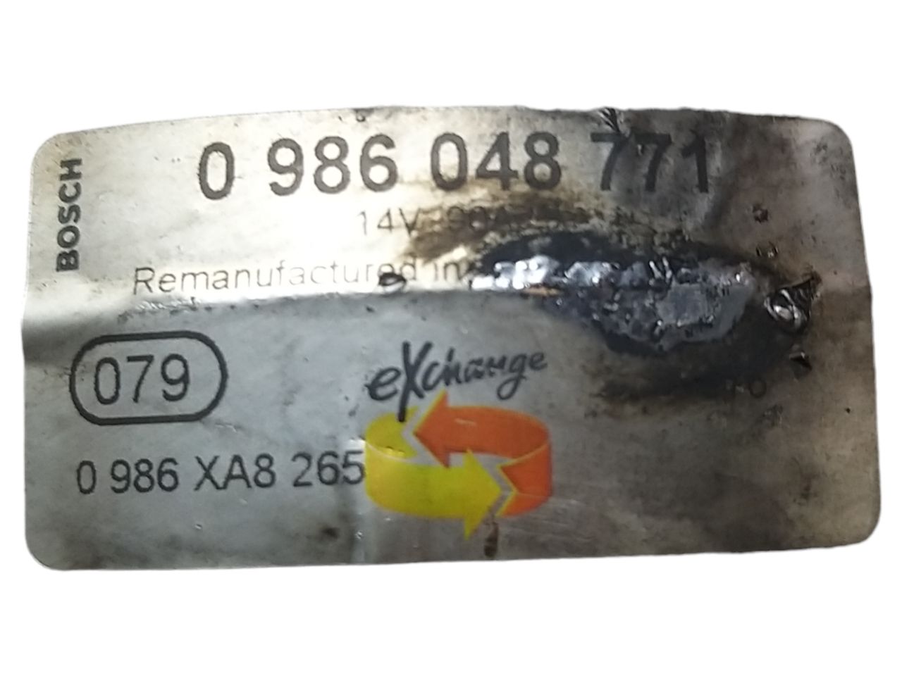 Alternatore Fiat Fiorino / Qubo / Bipper / Nemo 1.3 mjt (2009) COD:0986048771