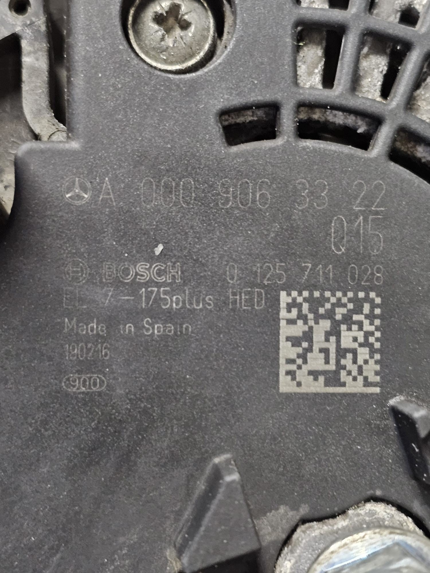 Alternatore Mercedes GLA X156 2.2 Diesel Cod:A0009063322 (2013-2019)