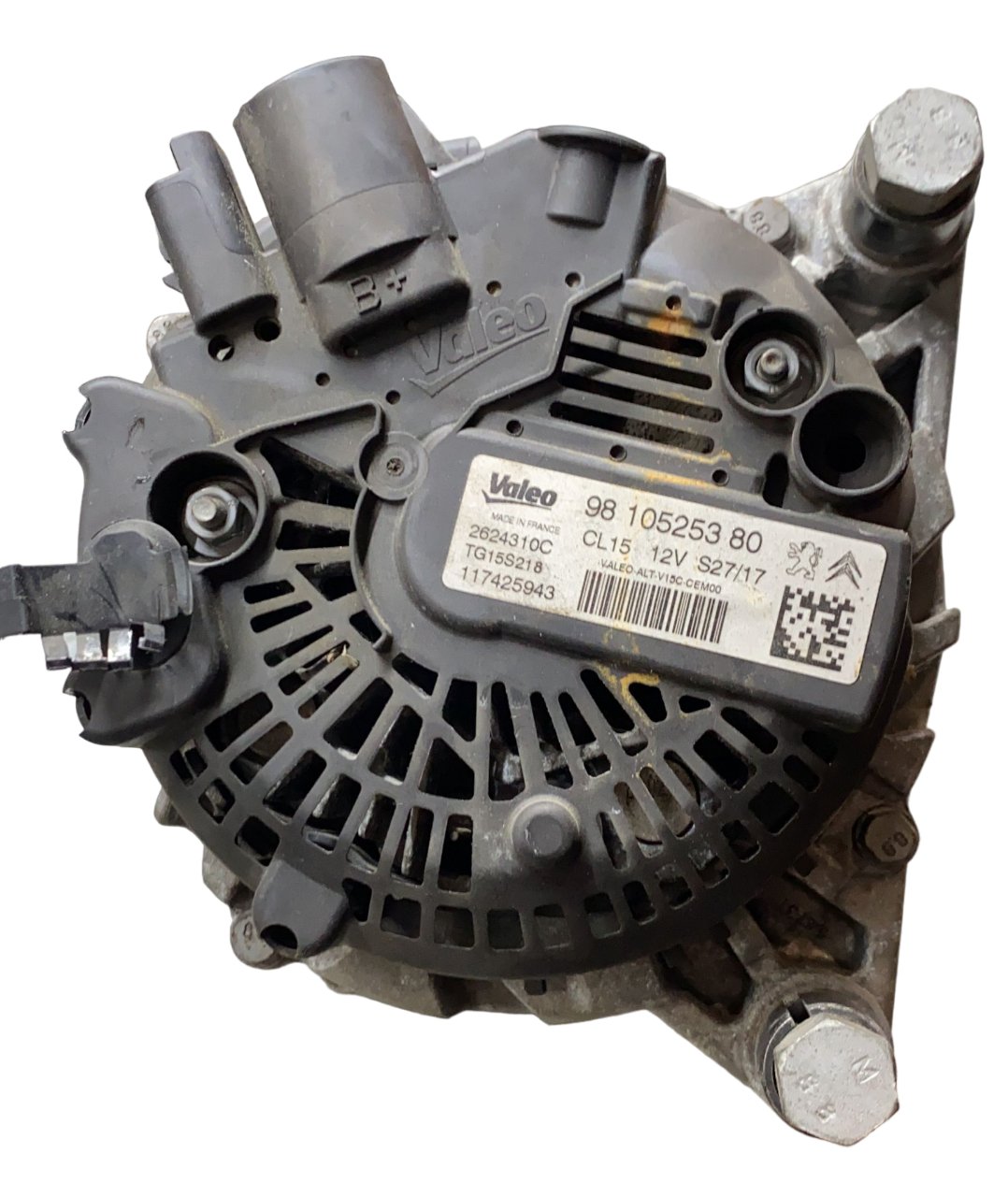 Alternatore Peugeot 208 1.6 diesel (2016) COD:9810525380