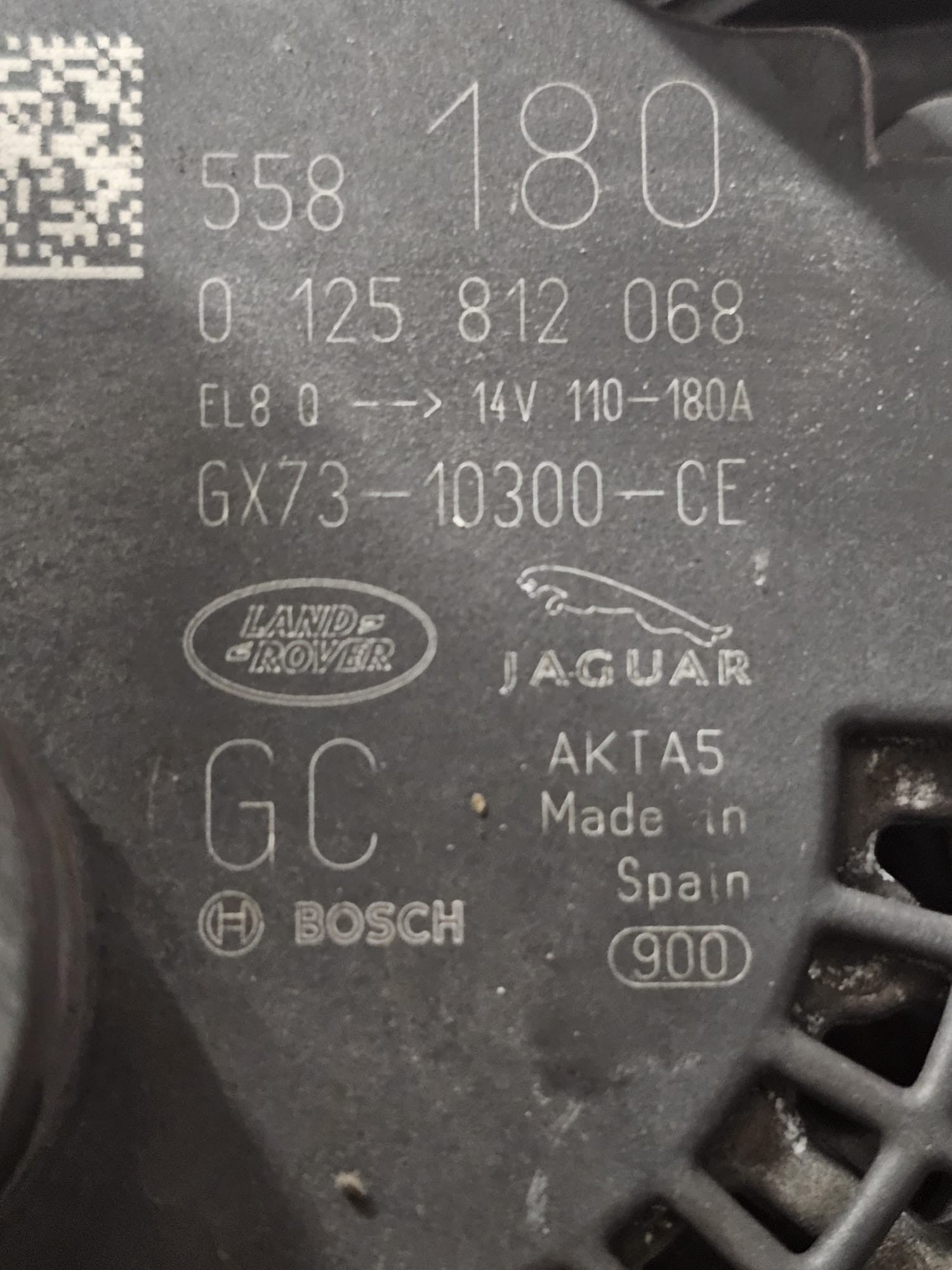 Alternatore Range Rover Evoque L538 2.0 Diesel Cod:GX73-10300-CE (2008-2015)