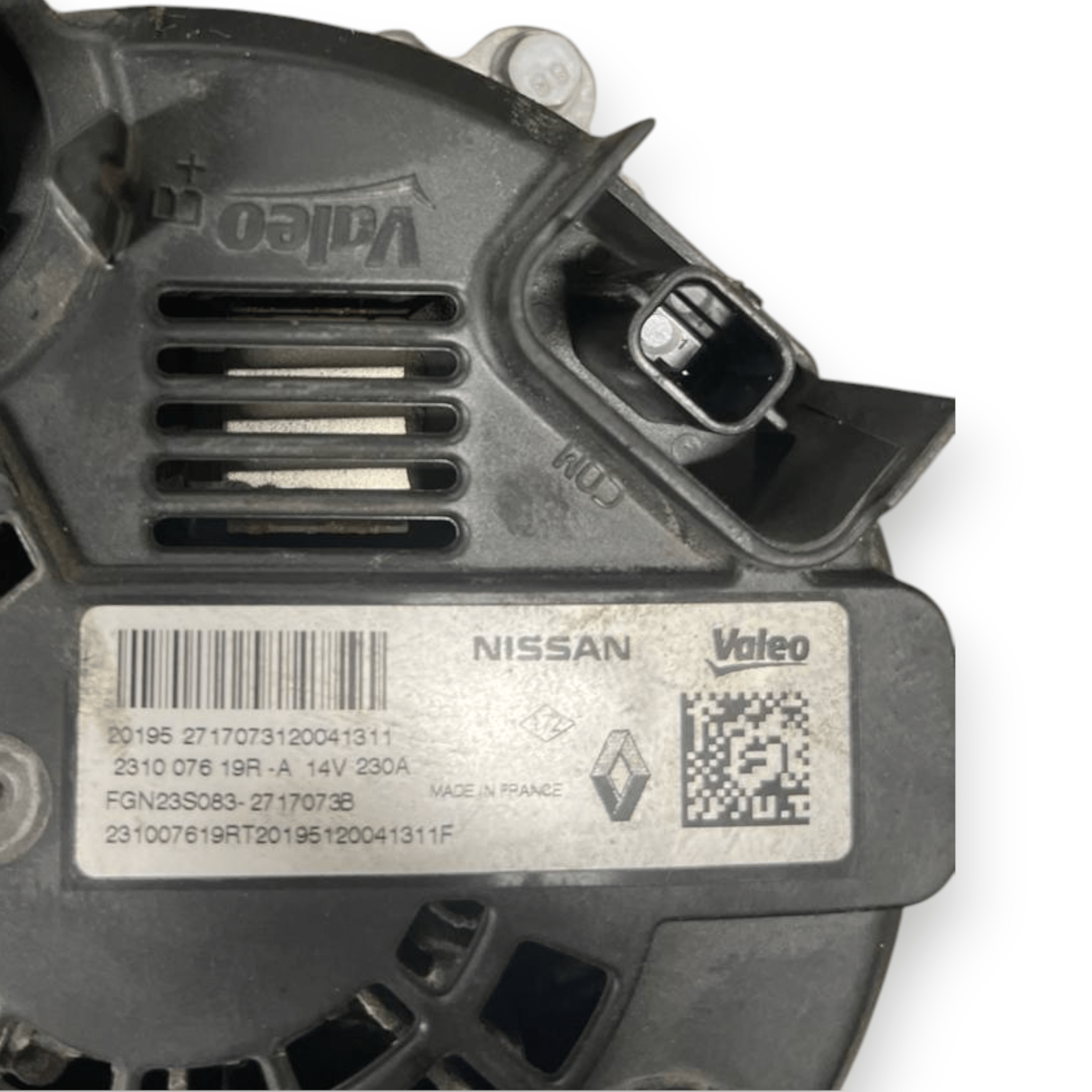 Alternatore Renault Master III 2.3 Diesel (2019 al 2024) cod: 231007619R
