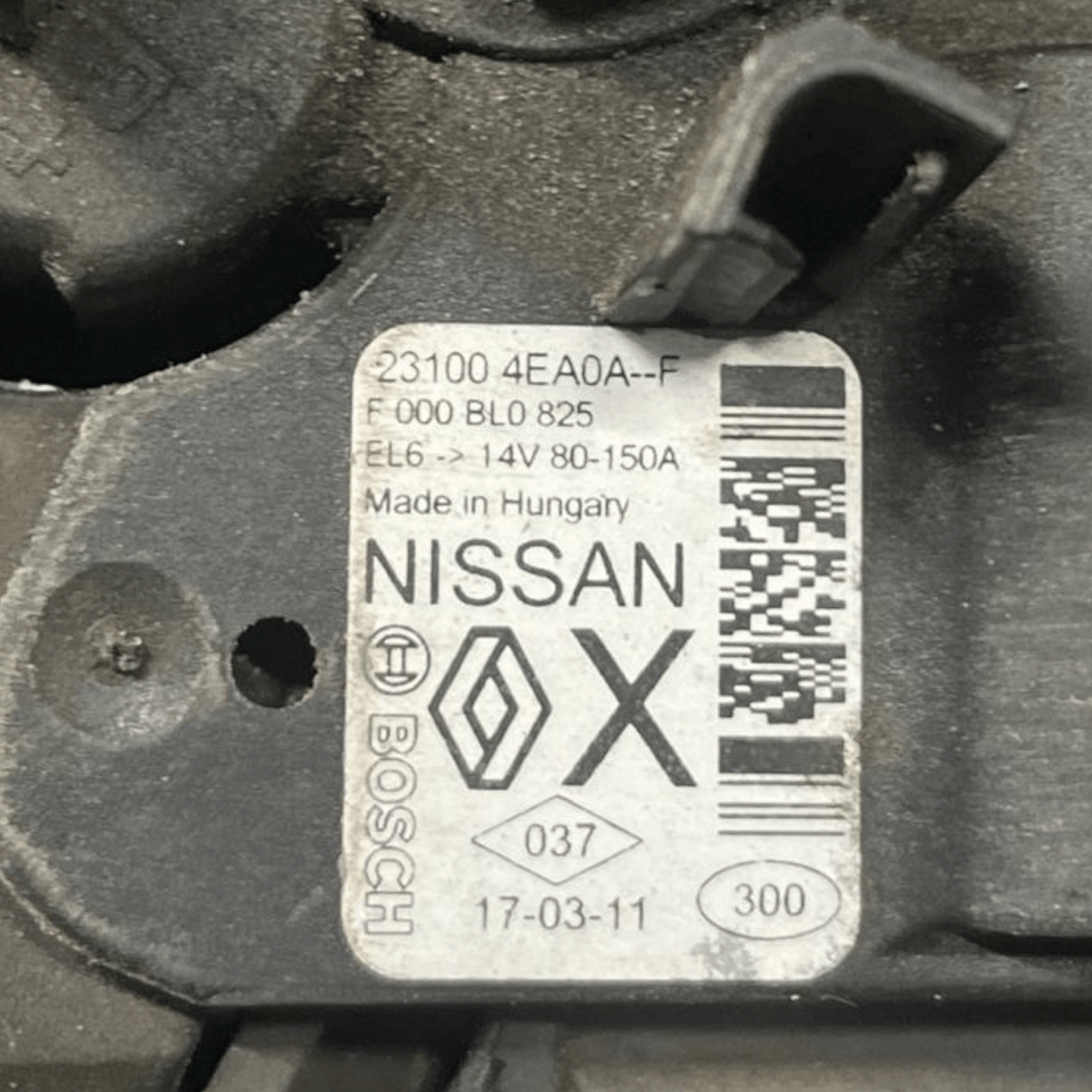Alternatore Renault Megane IV 1.5 Diesel (2015 -) cod: 231004EA0A